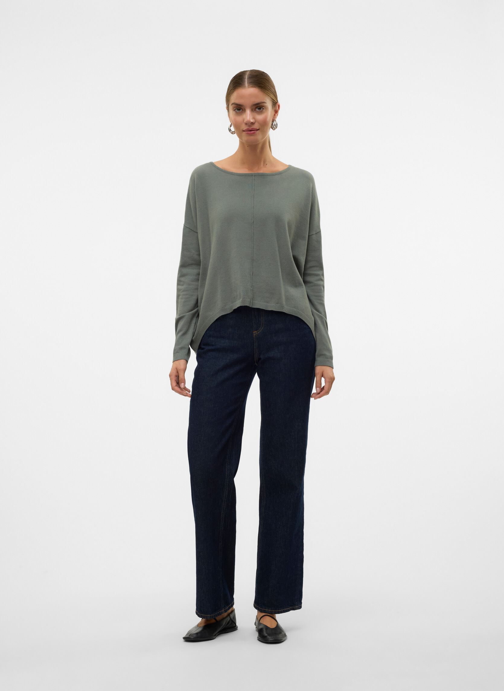 Pulls VMBREEZE AURA LS ZIPPER BLOUSE NOOS femme vert Vero Moda Pulls VMBREEZE AURA LS ZIPPER BLOUSE NOOS femme vert Balsam Green