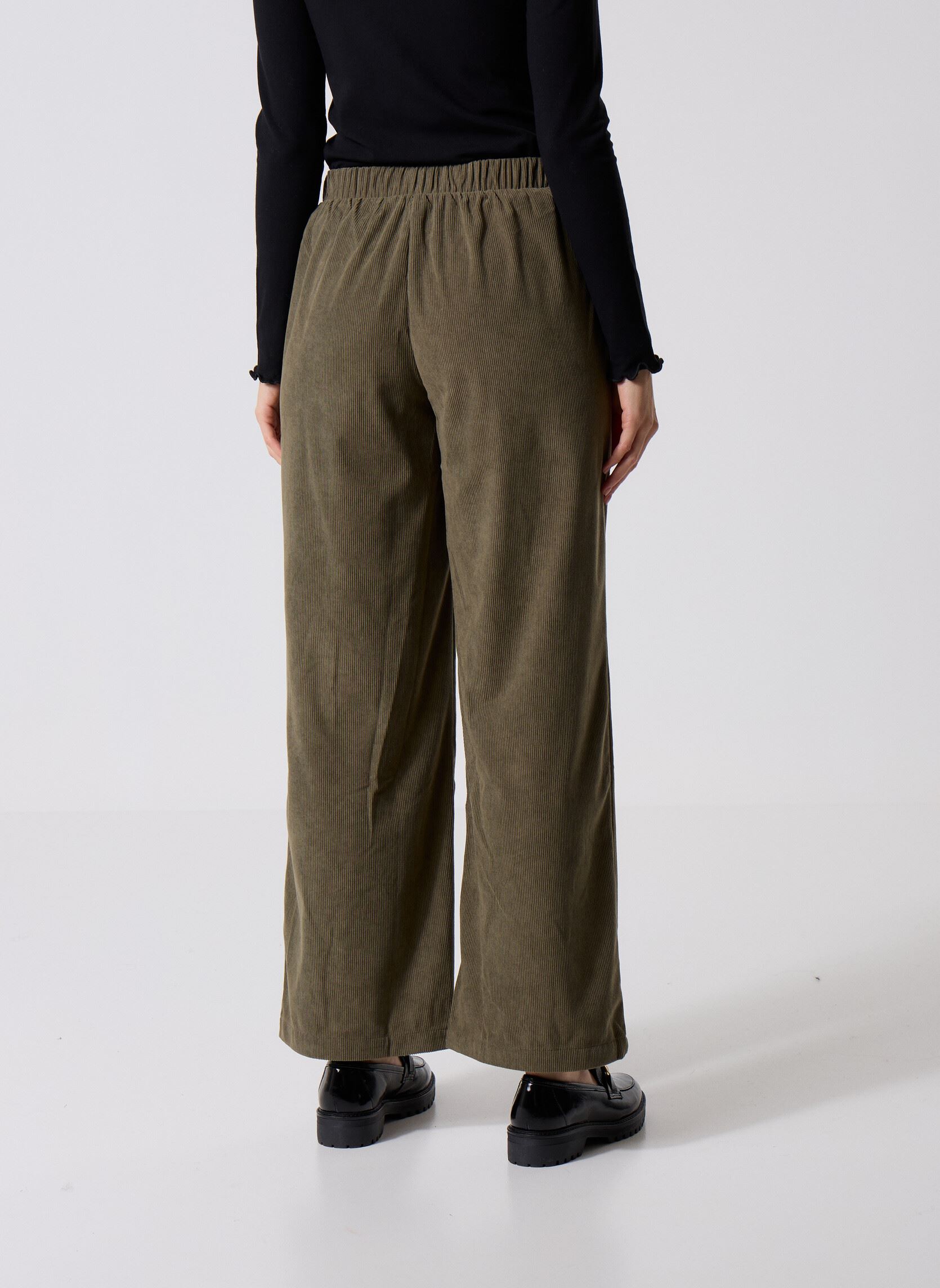Weite Hosen VMELLY NW PANTS WVN GA damen grün Vero Moda Weite Hosen VMELLY NW PANTS WVN GA damen grün grape leaf