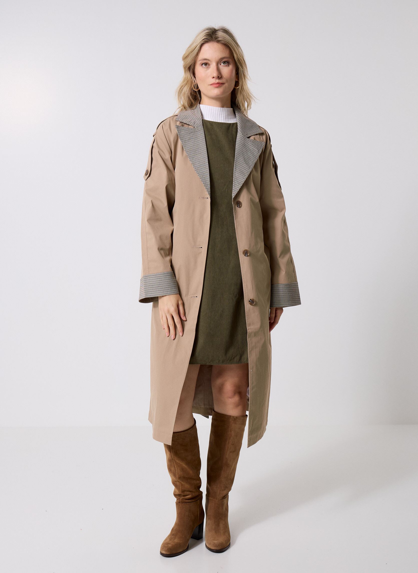 Kleider VMELLY S/L SPENCER SHORT DRESS WVN GA damen grün Vero Moda Kleider VMELLY S/L SPENCER SHORT DRESS WVN GA damen grün grape leaf