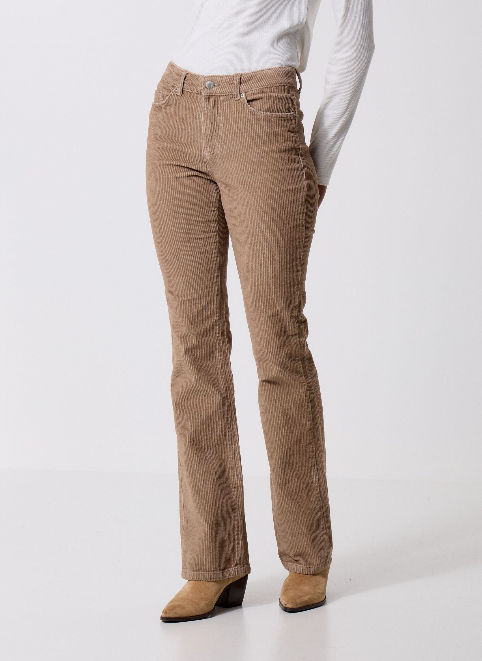 Vêtements Vero Moda VMFLASH MR FLARED CORDUROY PANTS NOOS pour Femme