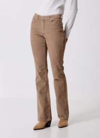 Flared jeans VMFLASH MR FLARED CORDUROY PANTS NOOS dames beige