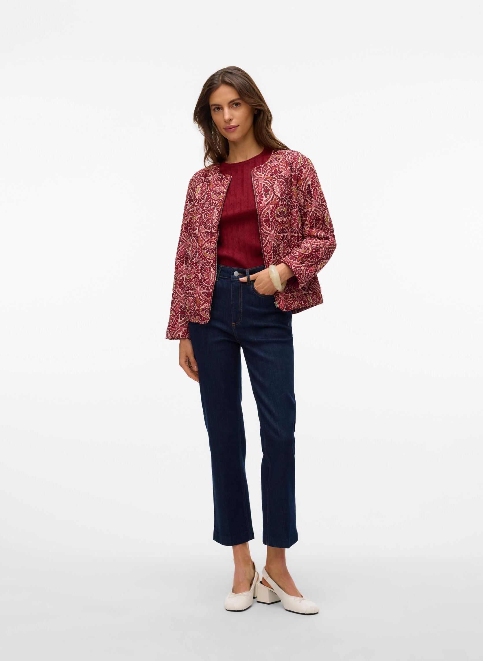 Vestes VMFLORENCE FAE L/S JACKET WVN BTQ GA femme rouge Vero Moda Vestes VMFLORENCE FAE L/S JACKET WVN BTQ GA femme rouge KARANDA RED