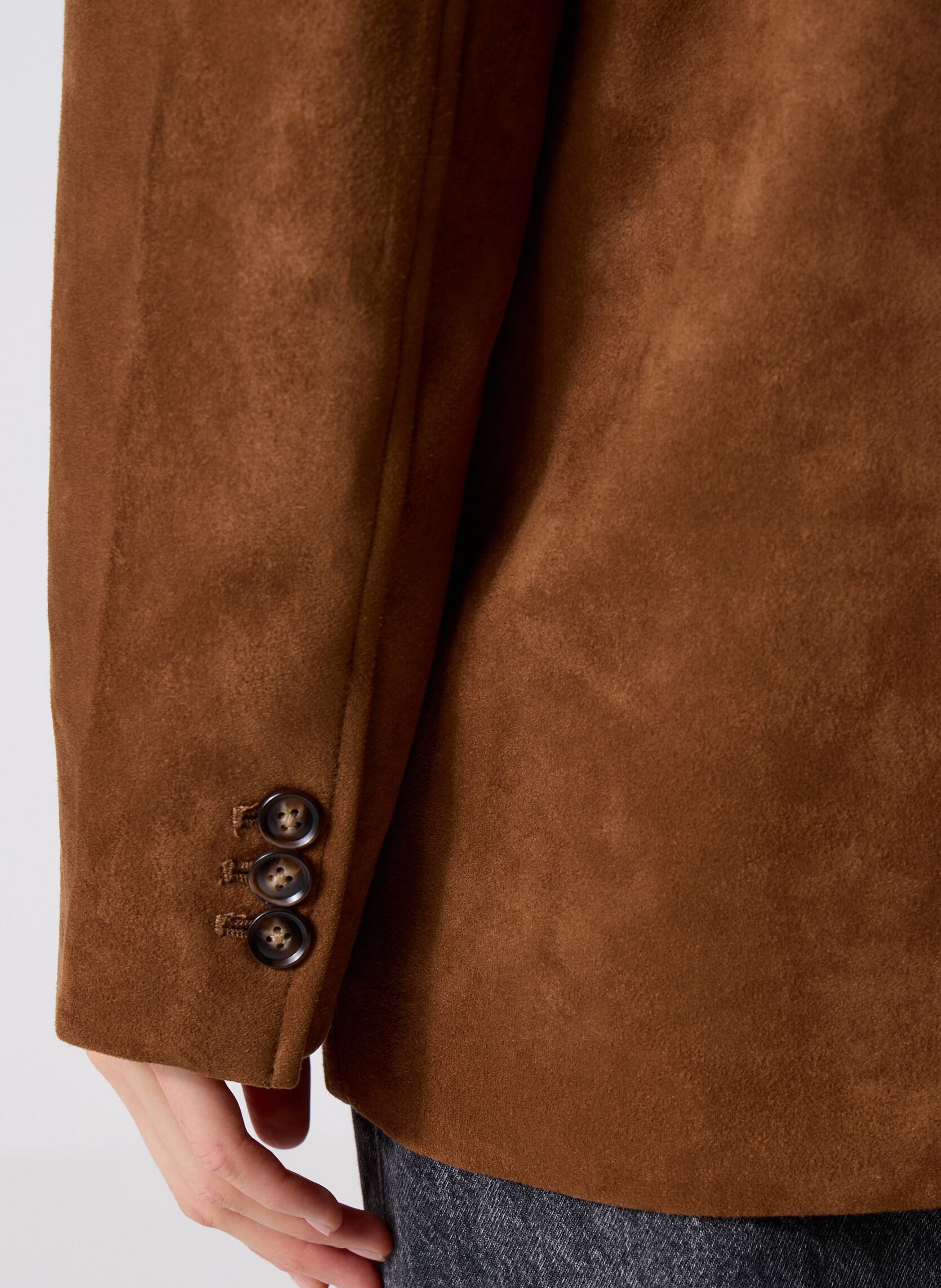 Vestes de blazer VMHAZEL LS FAUX SUEDE BLAZER femme marron Vero Moda Vestes de blazer VMHAZEL LS FAUX SUEDE BLAZER femme marron DACHSHUND