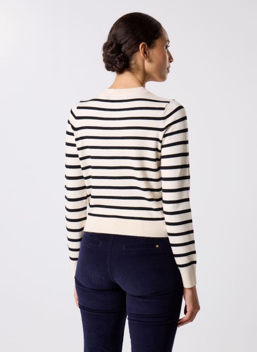 Vero Moda VMSABA LS O-NECK STRIPE GA NOOS - Jersey de punto - black