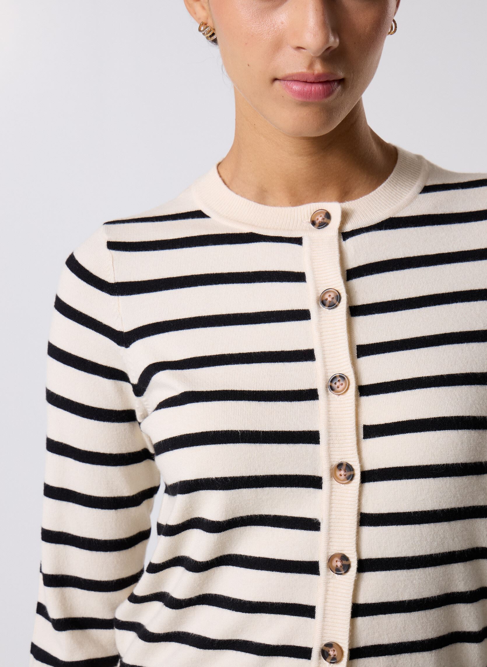 Vesten VMSABA PLAIN LS O-NECK CARDIGAN NOOS dames wit Vero Moda Vesten VMSABA PLAIN LS O-NECK CARDIGAN NOOS dames wit Birch
