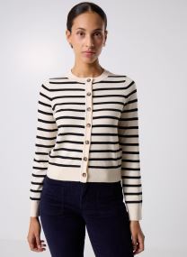 Vesten VMSABA PLAIN LS O-NECK CARDIGAN NOOS dames beige