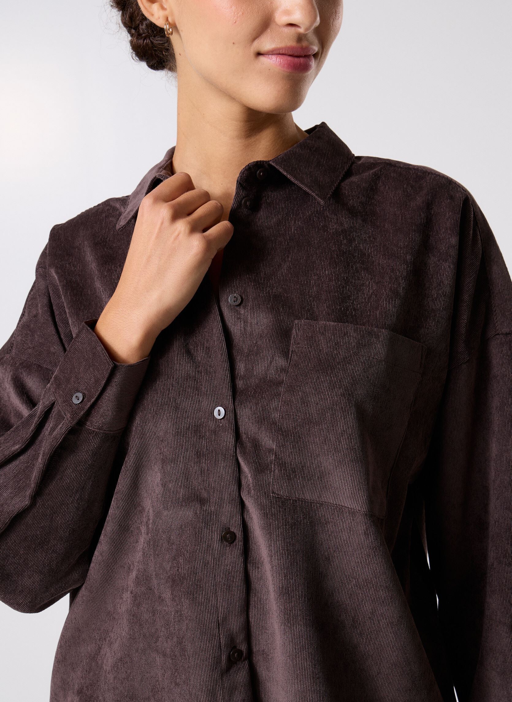 Chemises manches longues VMSANNE COURDEROY LS SHIRT WVN GA NOOS femme marron Vero Moda Chemises manches longues VMSANNE COURDEROY LS SHIRT WVN GA NOOS femme marron CHOCOLATE TORTE