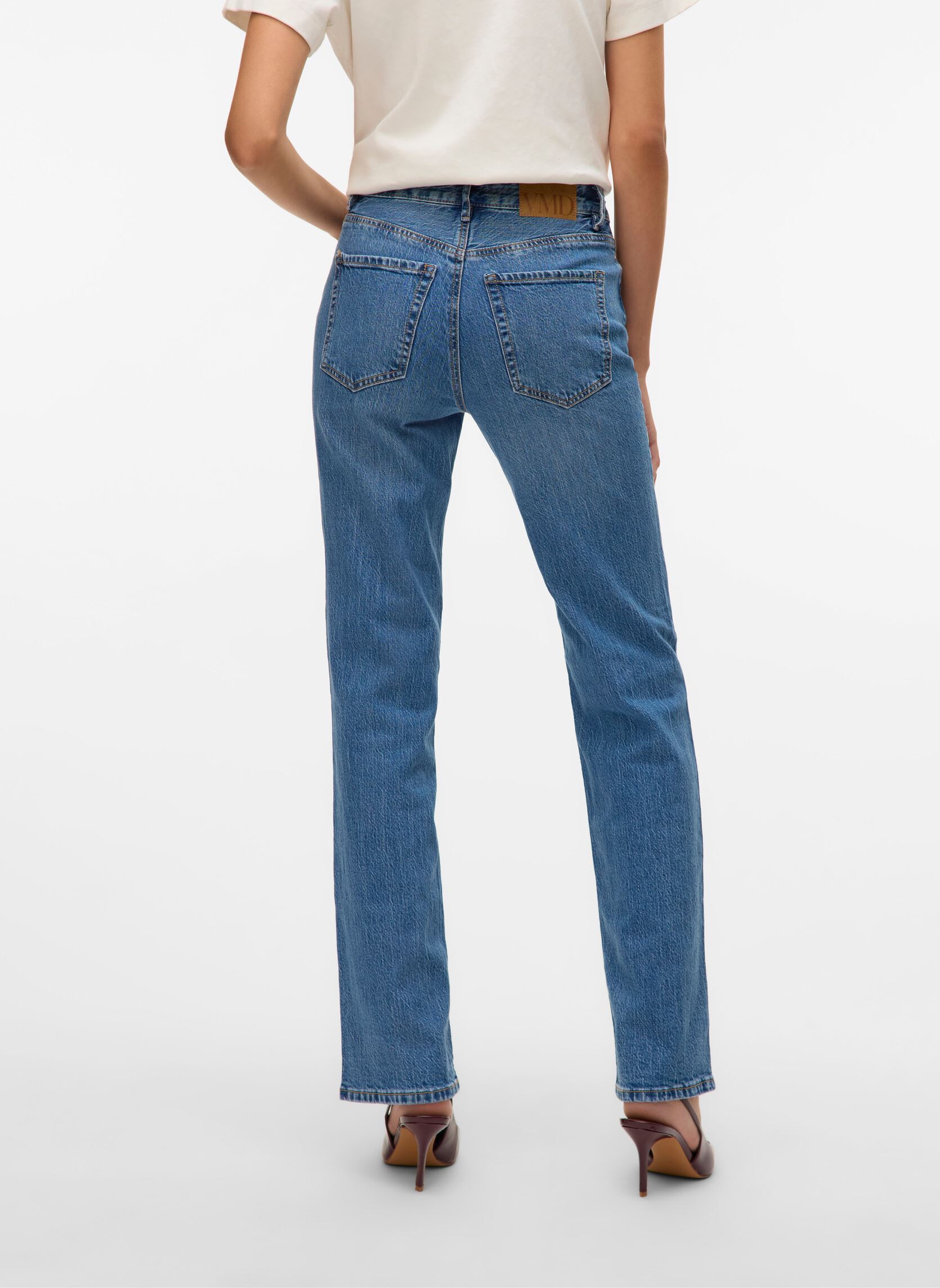 Jeans a zampa VMTESSA HR STRAIGHT JEANS LI3114 GA NOOS donna blu Vero Moda Jeans a zampa VMTESSA HR STRAIGHT JEANS LI3114 GA NOOS donna blu Medium Blue Denim