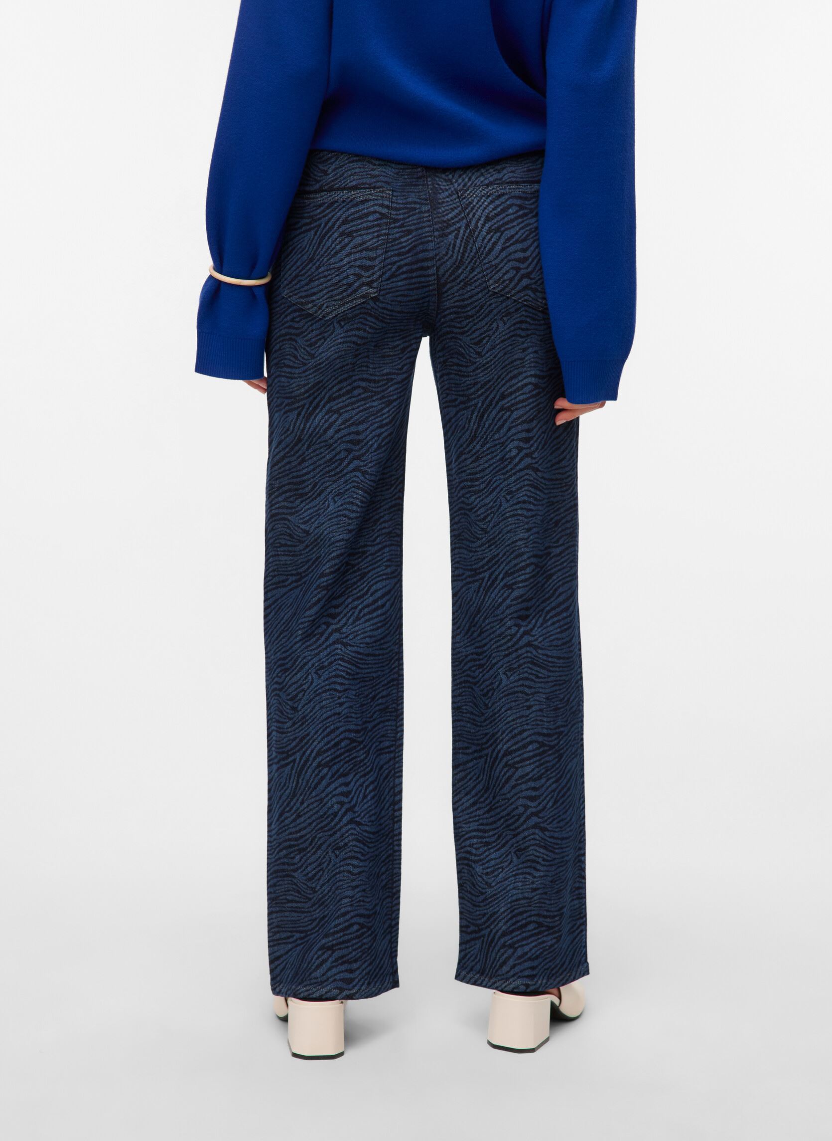 Straight Fit Jeans VMTESSA HR WIDE PATTERN MIX JEANS RA369 damen blau Vero Moda Straight Fit Jeans VMTESSA HR WIDE PATTERN MIX JEANS RA369 damen blau Medium Blue Denim