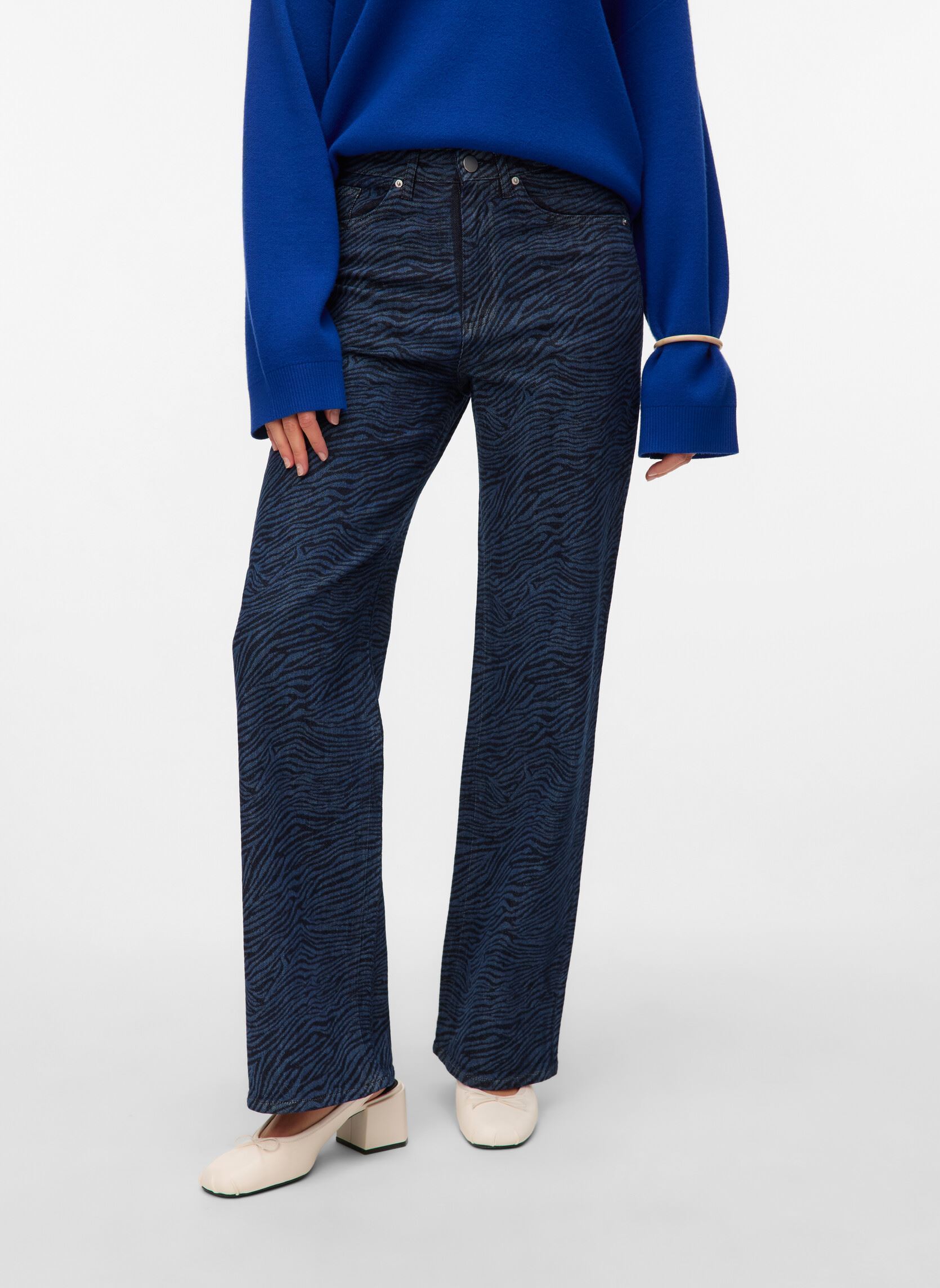 Vêtements Vero Moda VMTESSA HR WIDE PATTERN MIX JEANS RA369 pour Accessoires - vue 1