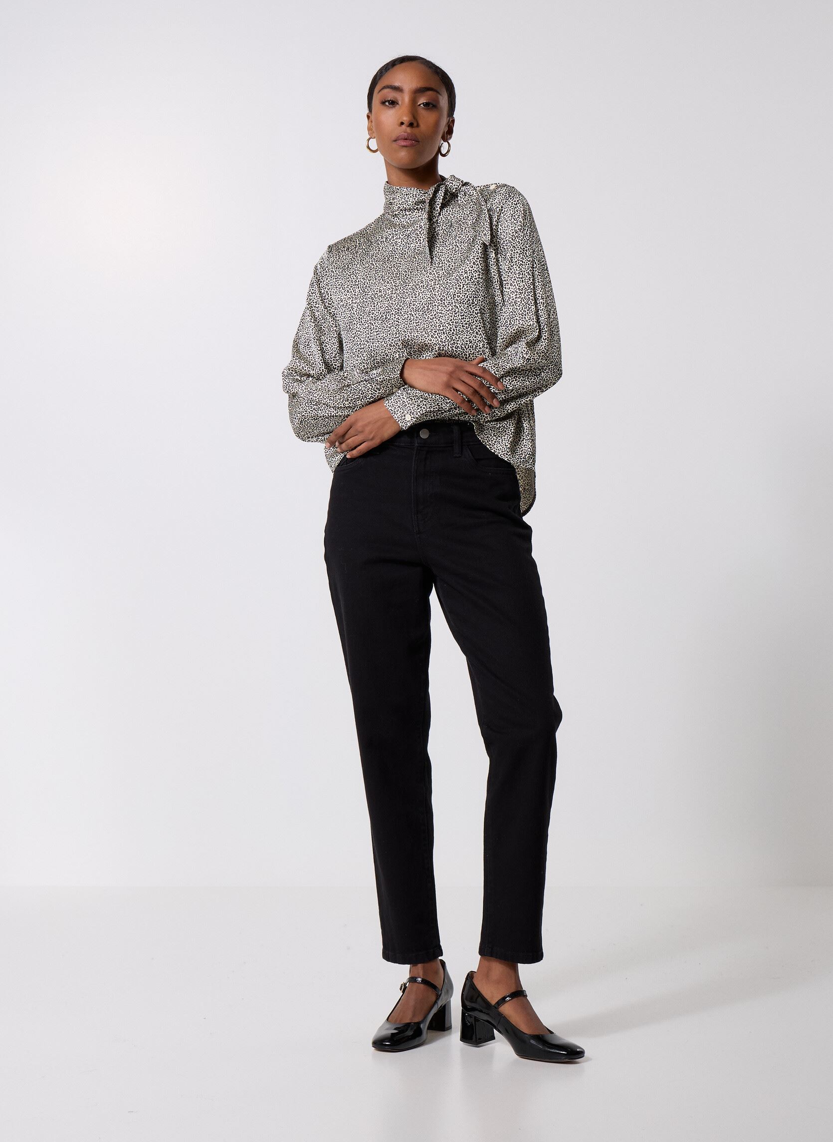 Langarm-Blusen AWTELVA LS HIGH-NECK MIDI BLOUSE damen weiß Vero Moda Langarm-Blusen AWTELVA LS HIGH-NECK MIDI BLOUSE damen weiß Birch
