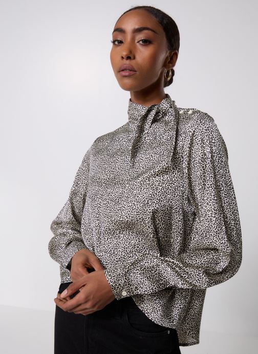 Vero Moda Blouses met lange mouwen AWTELVA LS HIGH-NECK MIDI BLOUSE dames wit