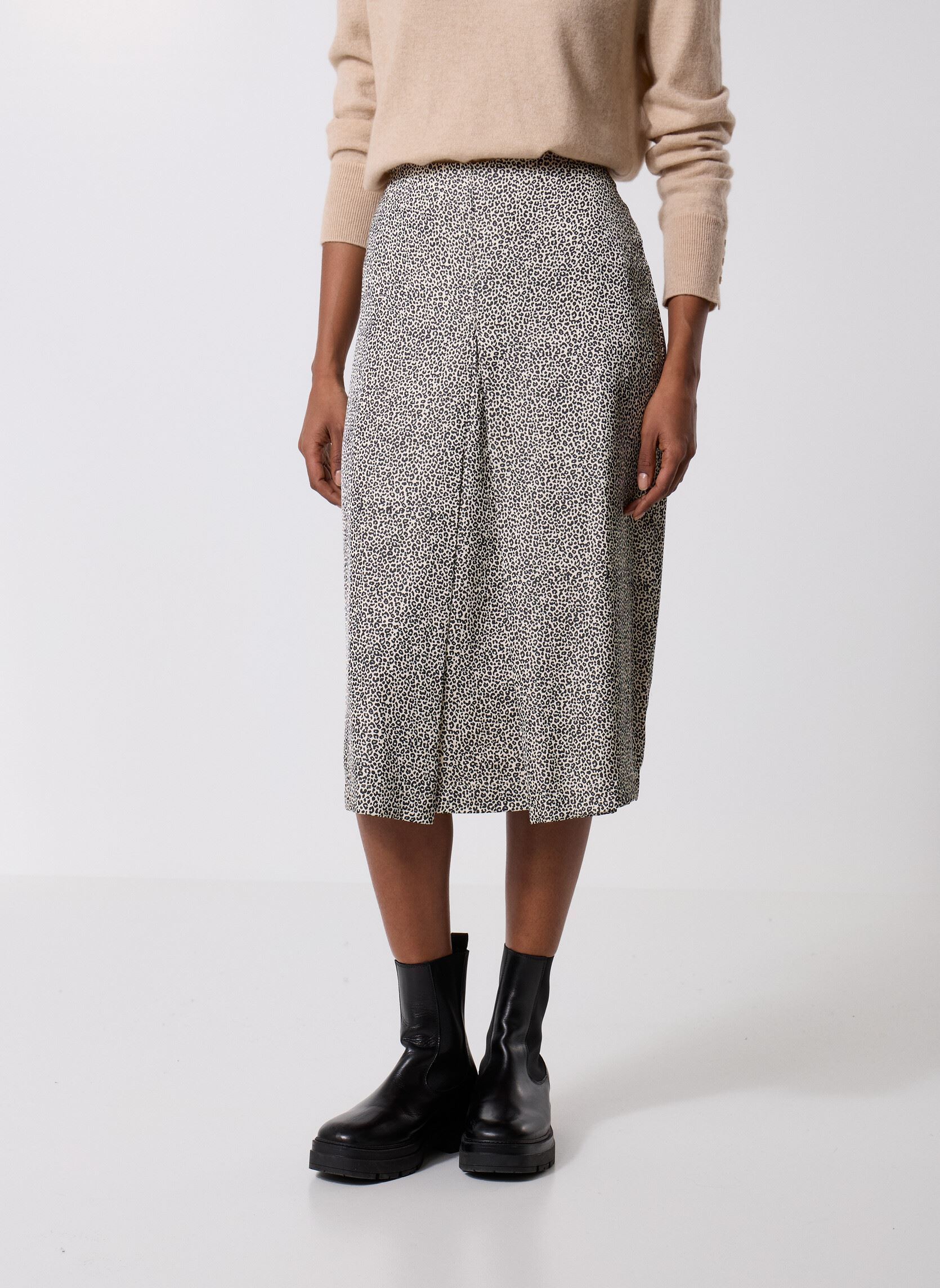 Vêtements Vero Moda AWTELVA MW CALF PLEAT SKIRT pour Femme