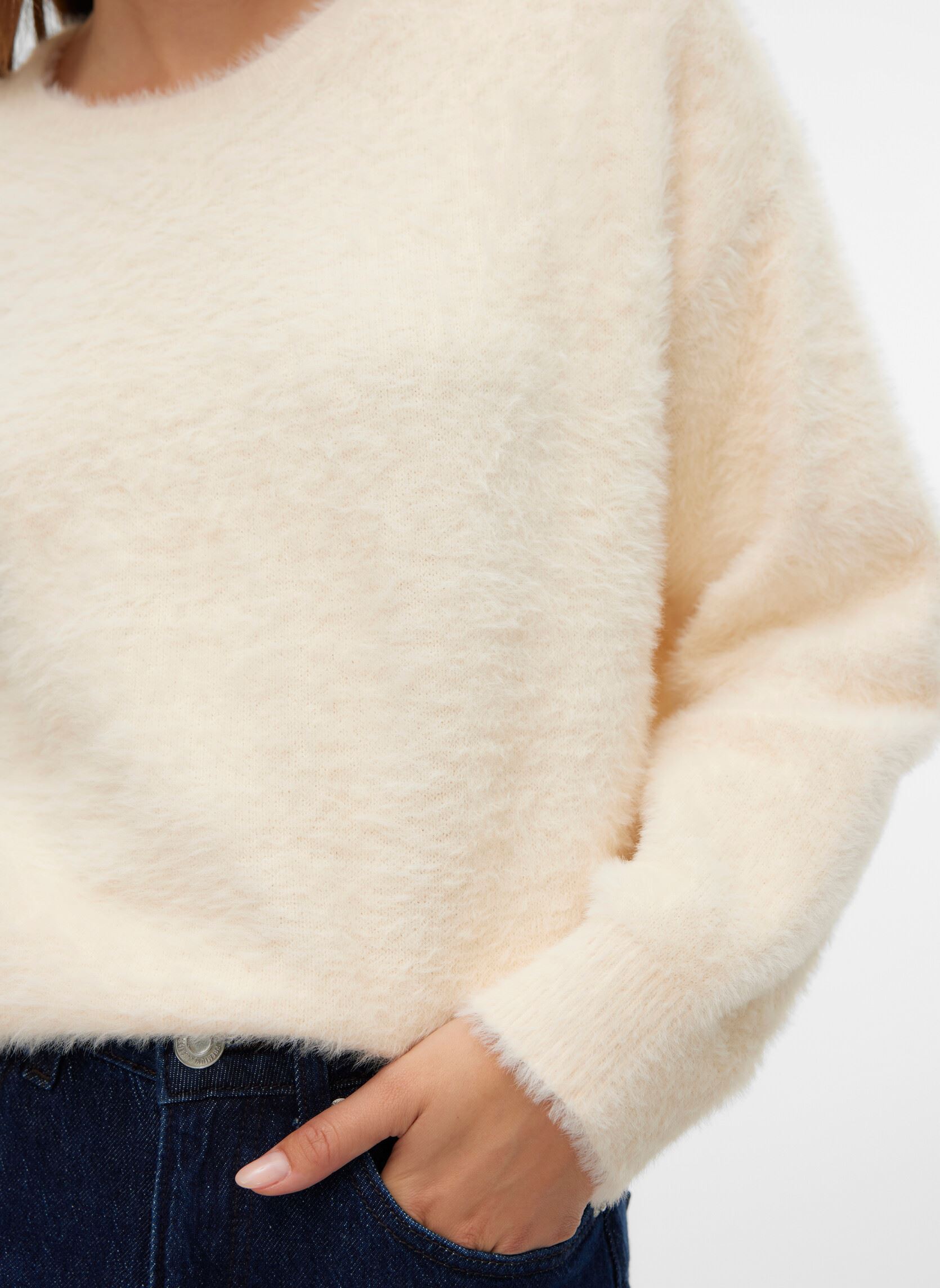 Pulls VMALINA LS O-NECK BOXY PULLOVER BOO femme blanc Vero Moda Pulls VMALINA LS O-NECK BOXY PULLOVER BOO femme blanc Birch
