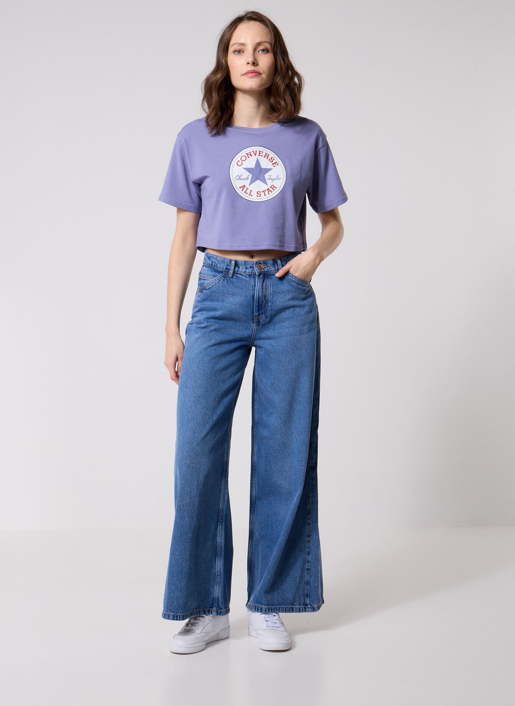 Wijde jeans / Flared Jeans VMANNET MR WIDE DNM JEANS MIX dames blauw Vero Moda Wijde jeans / Flared Jeans VMANNET MR WIDE DNM JEANS MIX dames blauw MEDIUM BLUE DENIM