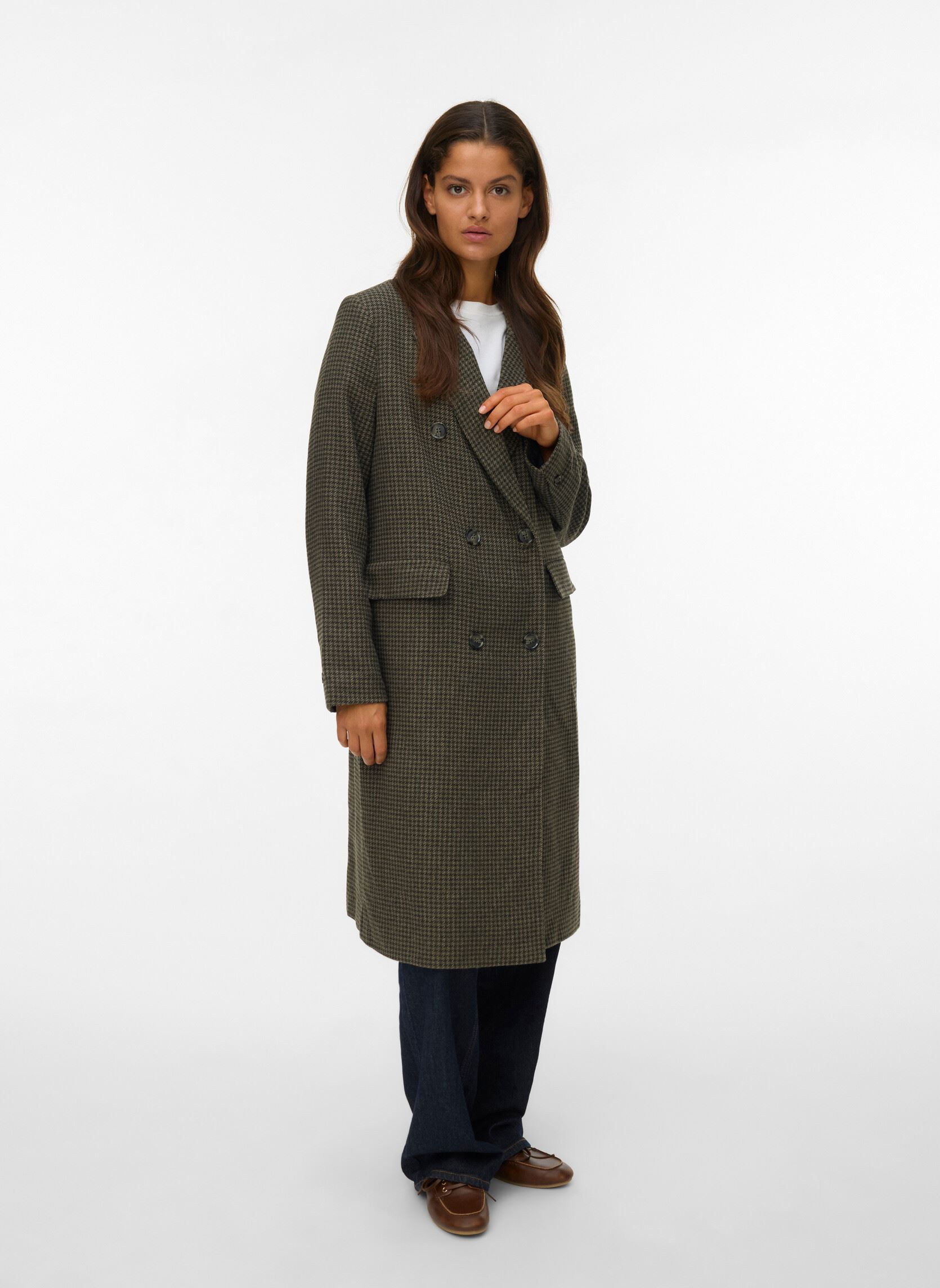 Mantels VMBRISTOL LONG COAT GA dames groen Vero Moda Mantels VMBRISTOL LONG COAT GA dames groen grape leaf