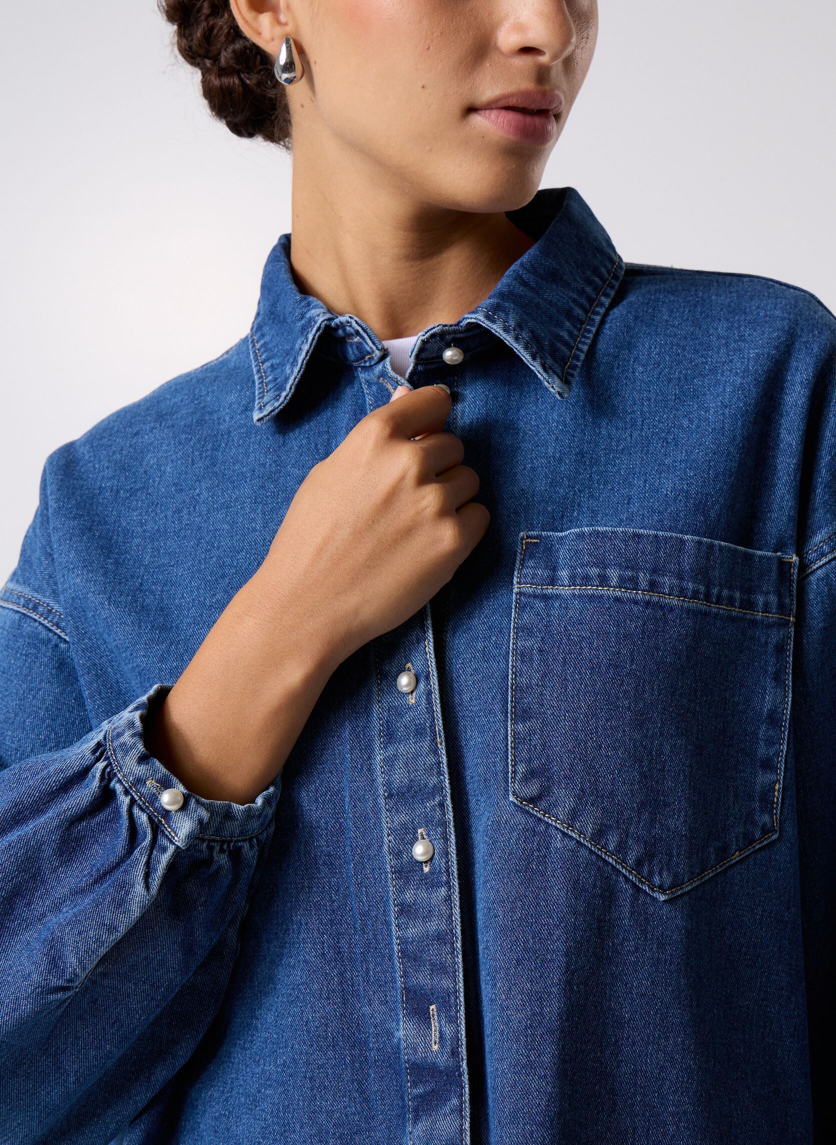 Camisas de manga larga VMELORA LS DENIM SHIRT YO326 mujer azul Vero Moda Camisas de manga larga VMELORA LS DENIM SHIRT YO326 mujer azul MEDIUM BLUE DENIM