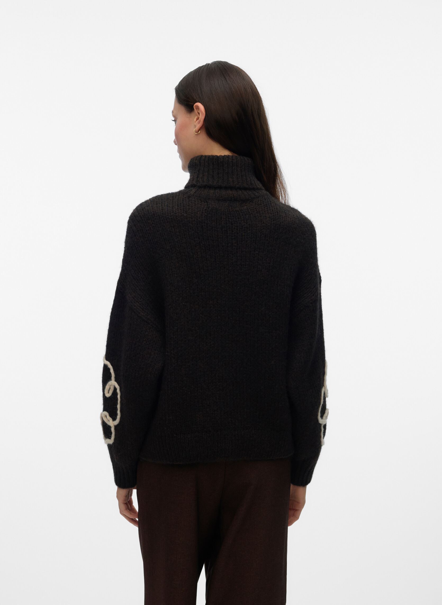 Pulls VMFATIMA LS ROLLNECK PULLOVER femme marron Vero Moda Pulls VMFATIMA LS ROLLNECK PULLOVER femme marron CHOCOLATE TORTE