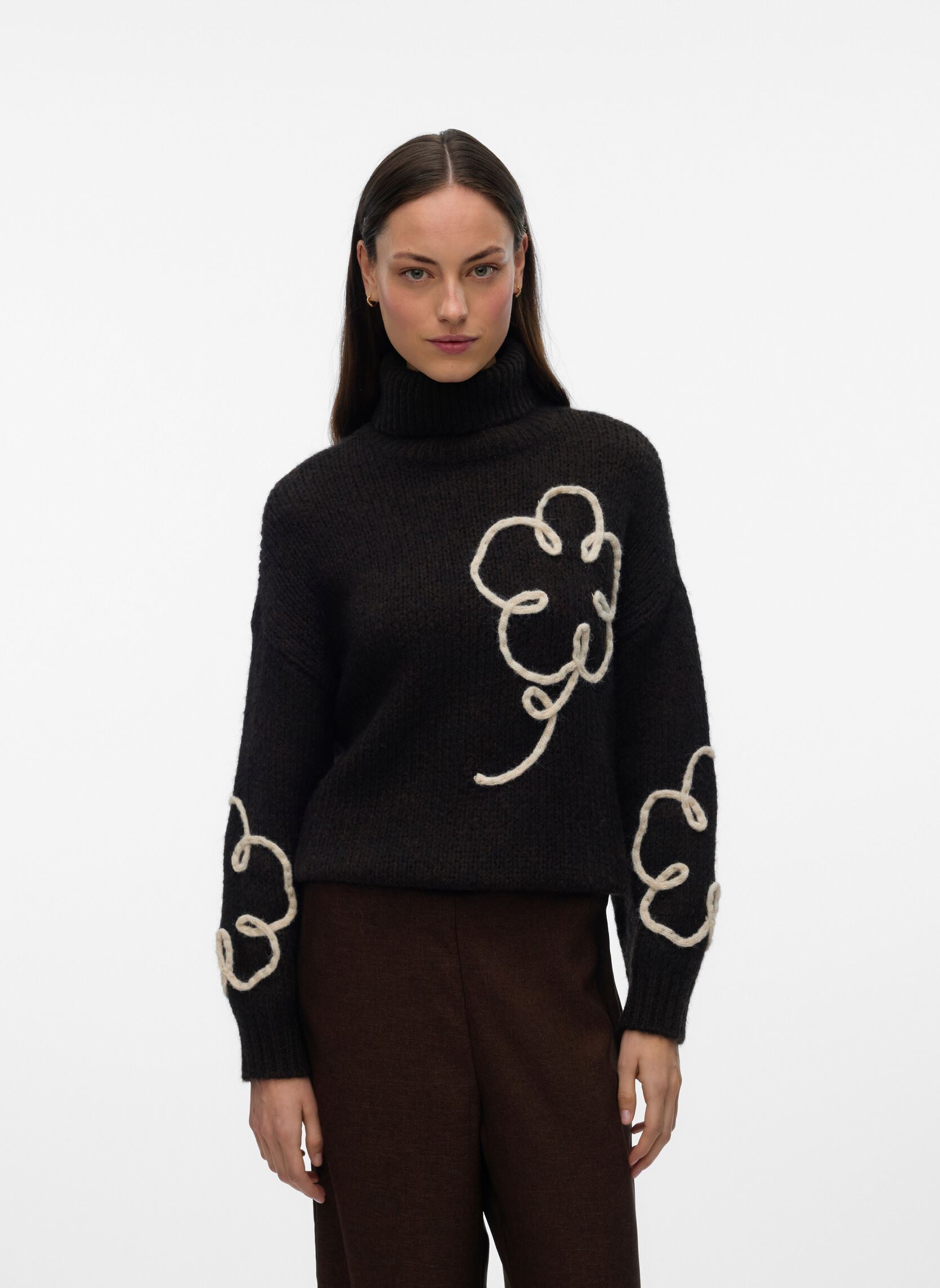 Vêtements Vero Moda VMFATIMA LS ROLLNECK PULLOVER pour Femme - vue 1