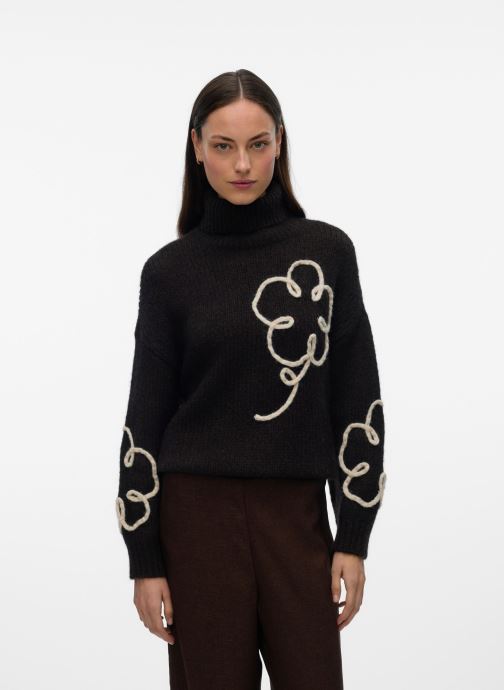 Vero Moda Pullover VMFATIMA LS ROLLNECK PULLOVER damen braun