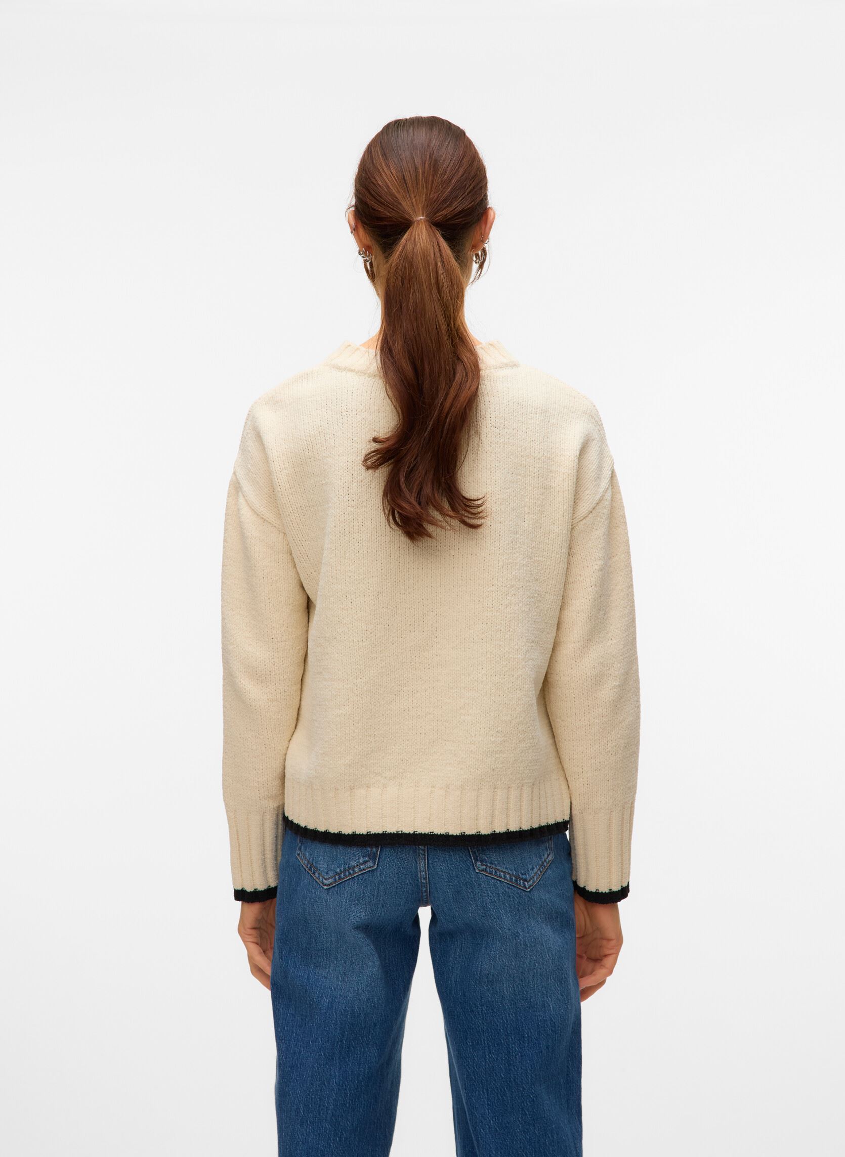 Pullover VMSHADOW LS O-NECK PULLOVER BOO damen weiß Vero Moda Pullover VMSHADOW LS O-NECK PULLOVER BOO damen weiß Birch