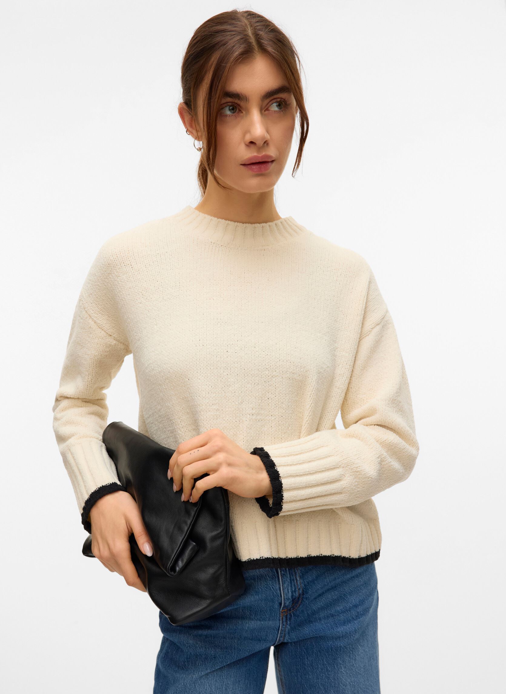Pullover VMSHADOW LS O-NECK PULLOVER BOO damen weiß Vero Moda Pullover VMSHADOW LS O-NECK PULLOVER BOO damen weiß Birch