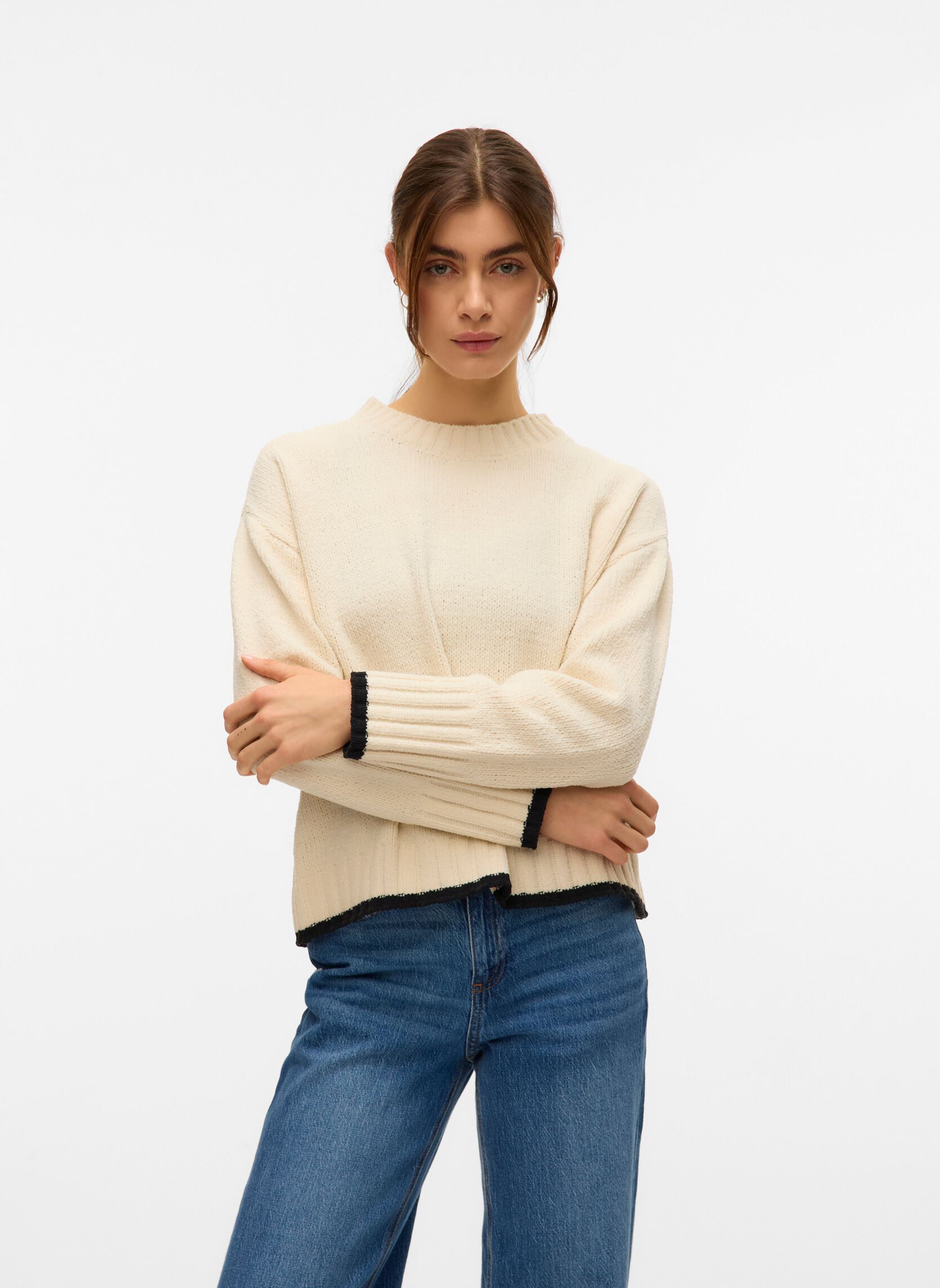 Vêtements Vero Moda VMSHADOW LS O NECK PULLOVER BOO pour Femme