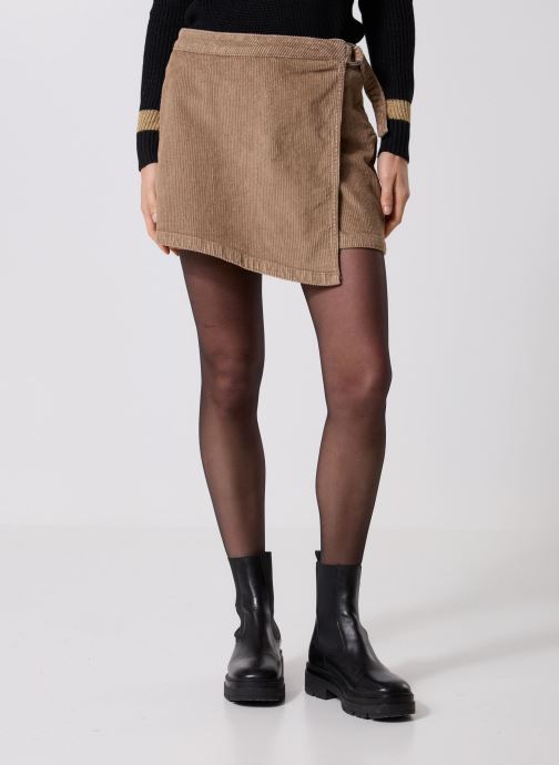 Vero Moda Shorts VMVICA HR SHORT CORDUROY SKORT dames beige