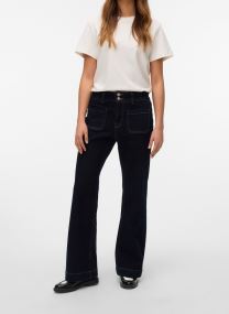 Flared Jeans VMVIVIANNE HR LOOSE FLARED JEANS MIX damen blau
