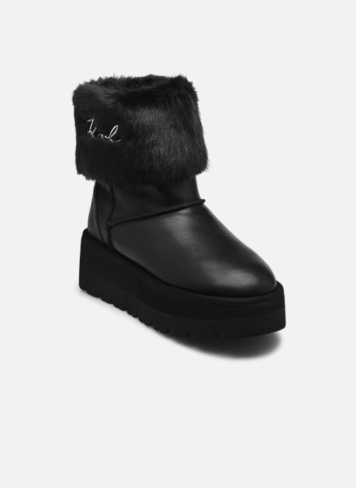 Karl Lagerfeld Gevoerde enkellaarsjes Skylar Signia Kollar Mid Boot dames zwart