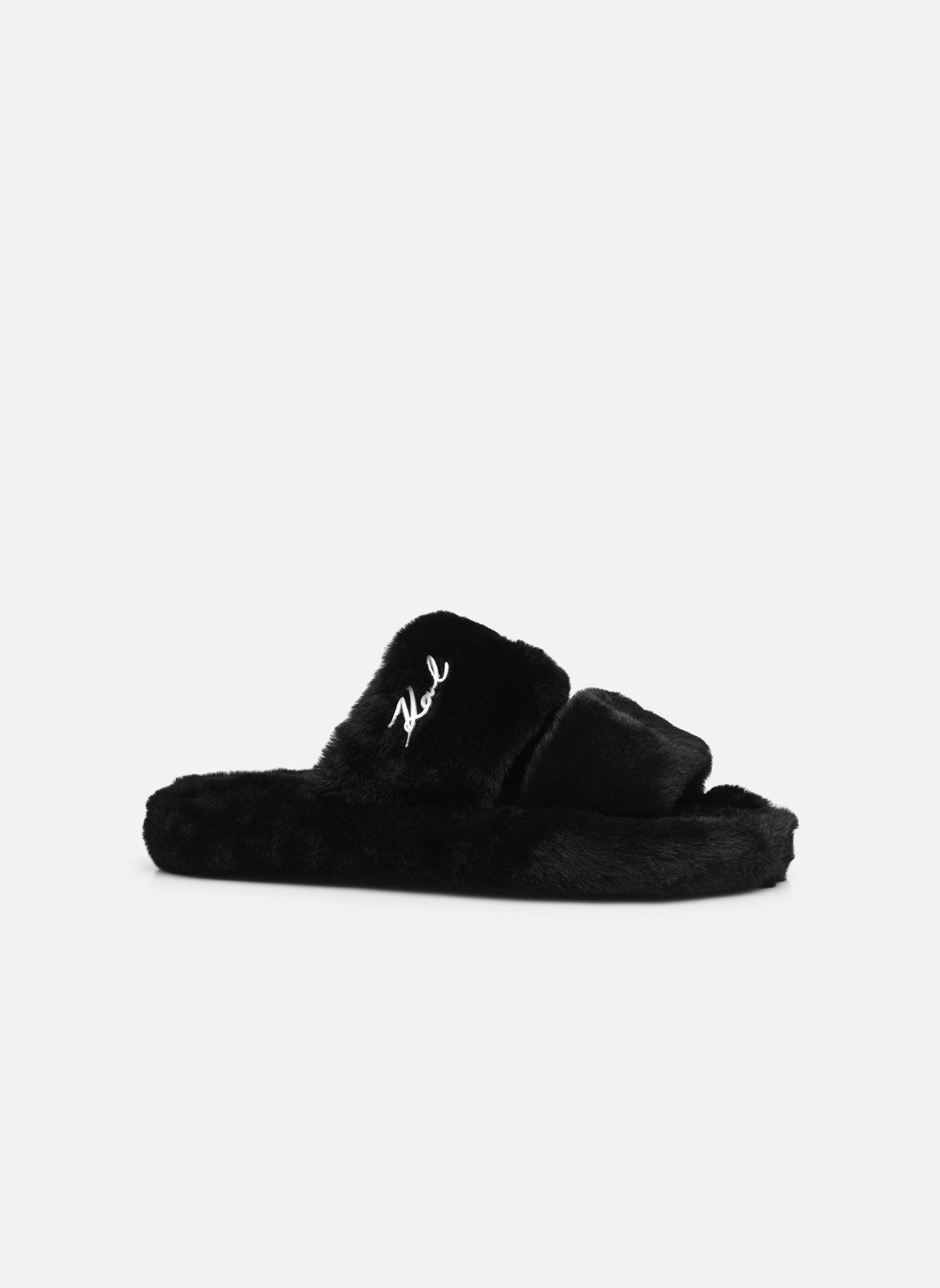 Muilen en klompen Hypnos Double Strap Slip On dames zwart Karl Lagerfeld Muilen en klompen Hypnos Double Strap Slip On dames zwart Black Synth Fur