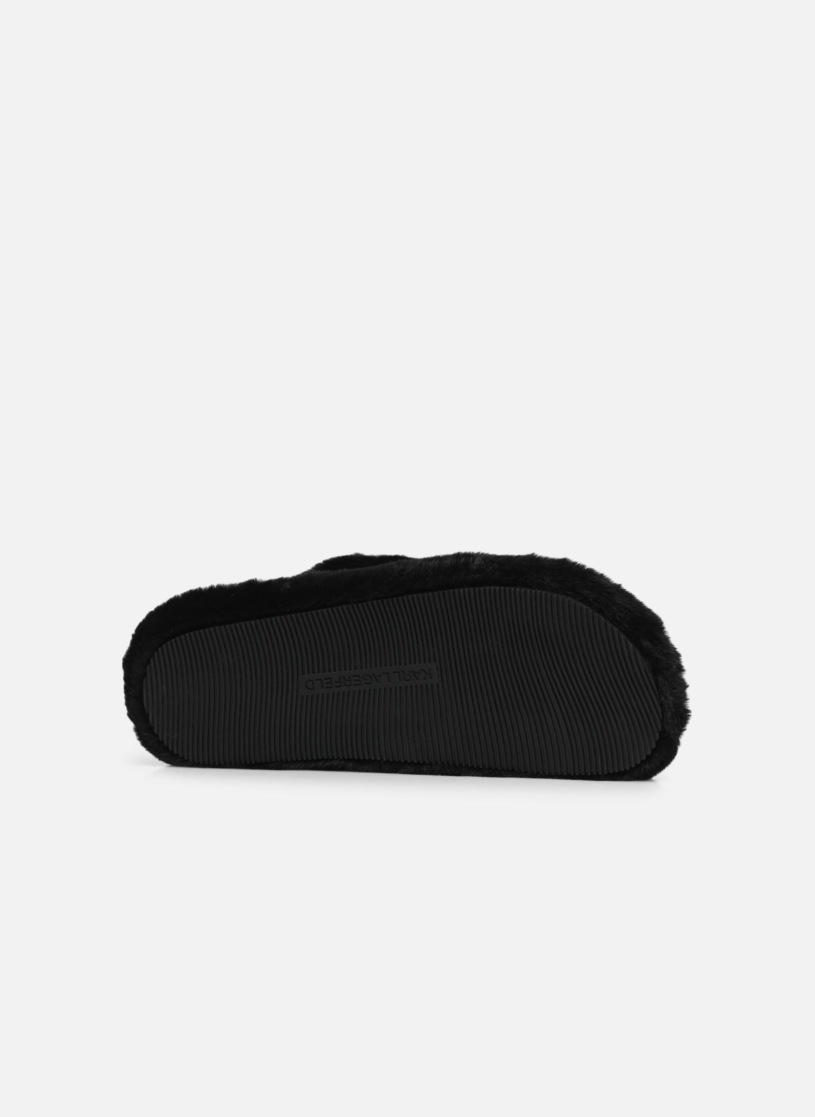 Muilen en klompen Hypnos Double Strap Slip On dames zwart Karl Lagerfeld Muilen en klompen Hypnos Double Strap Slip On dames zwart Black Synth Fur