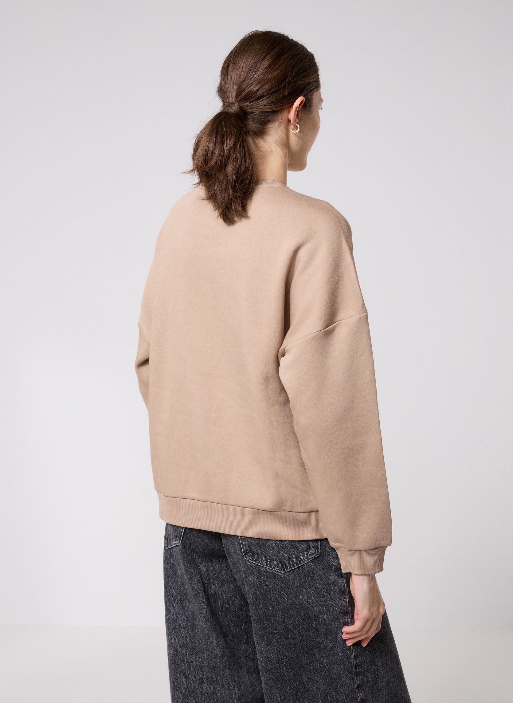 Sweater VMCANDI BEA LS SWEATSHIRT BOX JRS XMAS dames beige Vero Moda Sweater VMCANDI BEA LS SWEATSHIRT BOX JRS XMAS dames beige Silver Mink