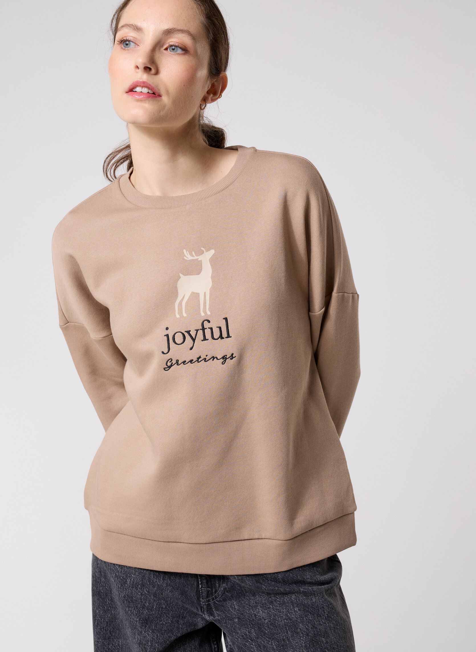 Vêtements Vero Moda VMCANDI BEA LS SWEATSHIRT BOX JRS XMAS pour Femme - vue 2