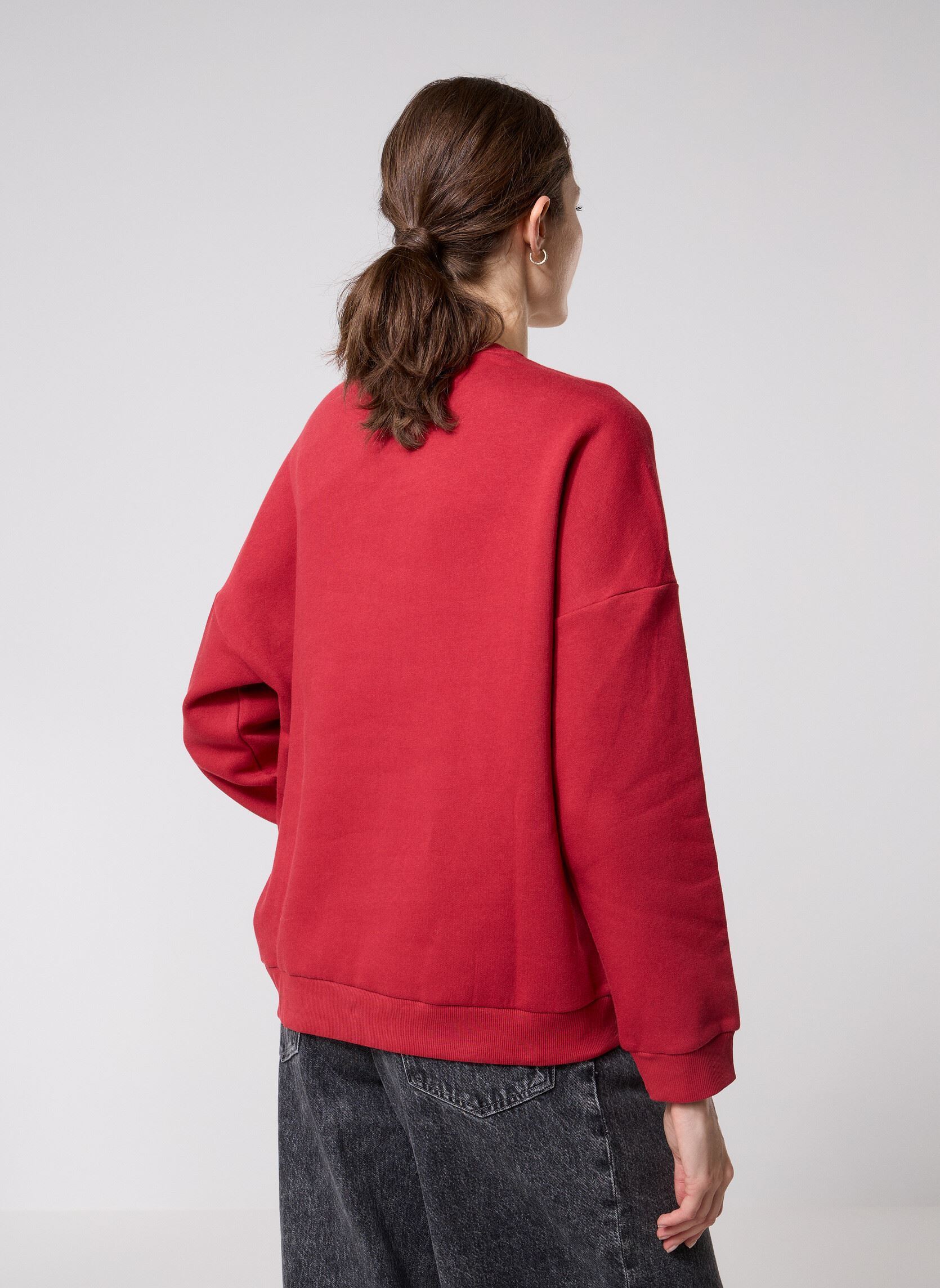 Sweater VMCANDI BEA LS SWEATSHIRT BOX JRS XMAS dames rood Vero Moda Sweater VMCANDI BEA LS SWEATSHIRT BOX JRS XMAS dames rood Karanda Red