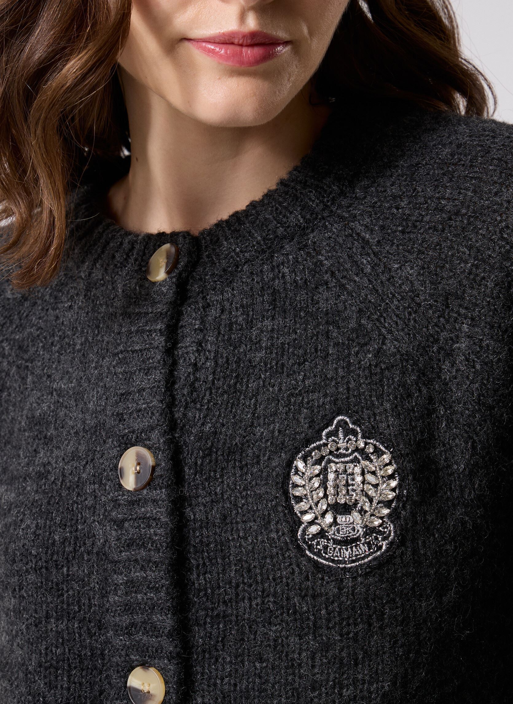 Vesten VMCOLEEN LS O-NECK CARDIGAN dames grijs Vero Moda Vesten VMCOLEEN LS O-NECK CARDIGAN dames grijs DARK GREY MELANGE