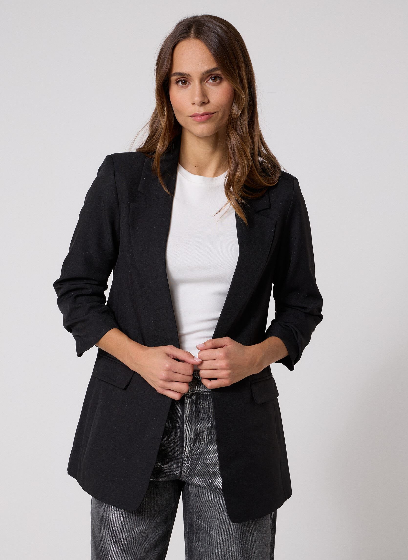 VERO MODA Donna Blazer Vmfrida LS Regular Noos - Nero - Taglia 44