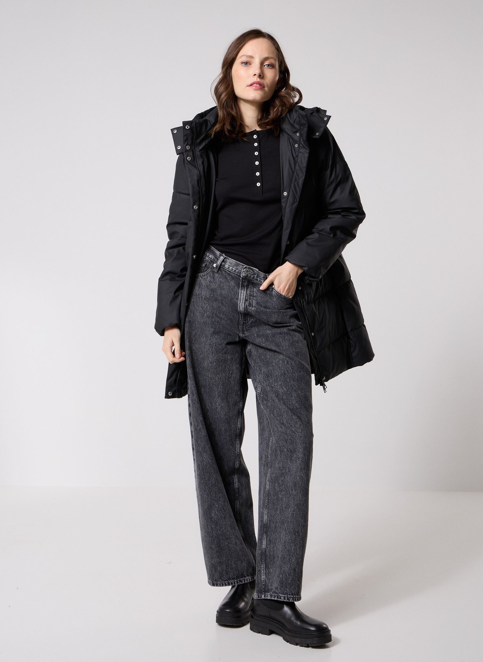Doudounes VMGRETAKYLIE COATED COAT NOOS femme noir Vero Moda Doudounes VMGRETAKYLIE COATED COAT NOOS femme noir Black