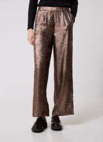 Pantalons larges VMHADIA MW PANT WVN BTQ femme or et bronze