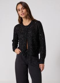 Vesten VMLEILANI STITCH LS O-NECK CARDIGAN dames wit