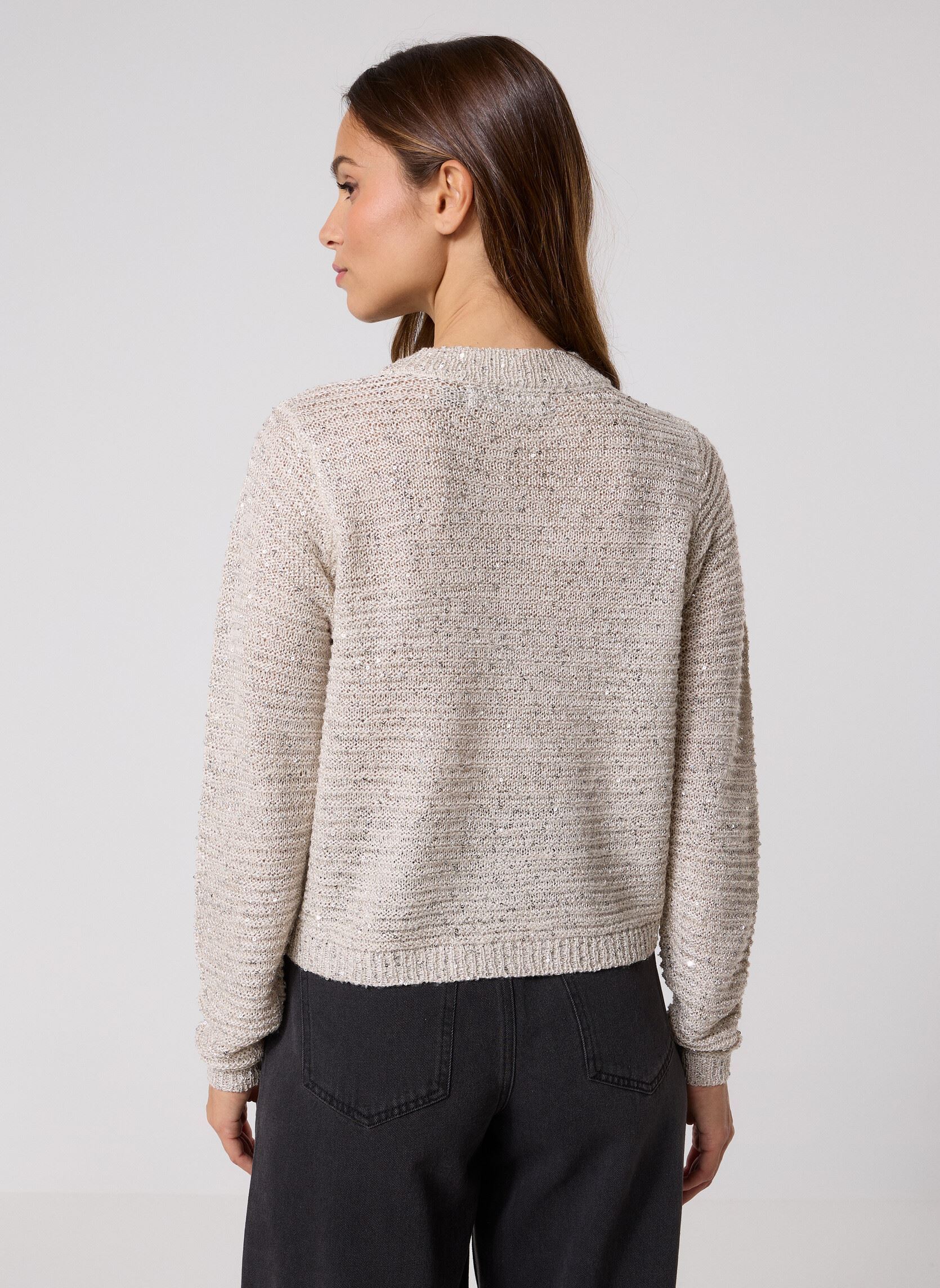 Vesten VMLEILANI STITCH LS O-NECK CARDIGAN dames wit Vero Moda Vesten VMLEILANI STITCH LS O-NECK CARDIGAN dames wit PUMICE STONE