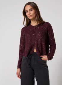 Vesten VMLEILANI STITCH LS O-NECK CARDIGAN dames wit