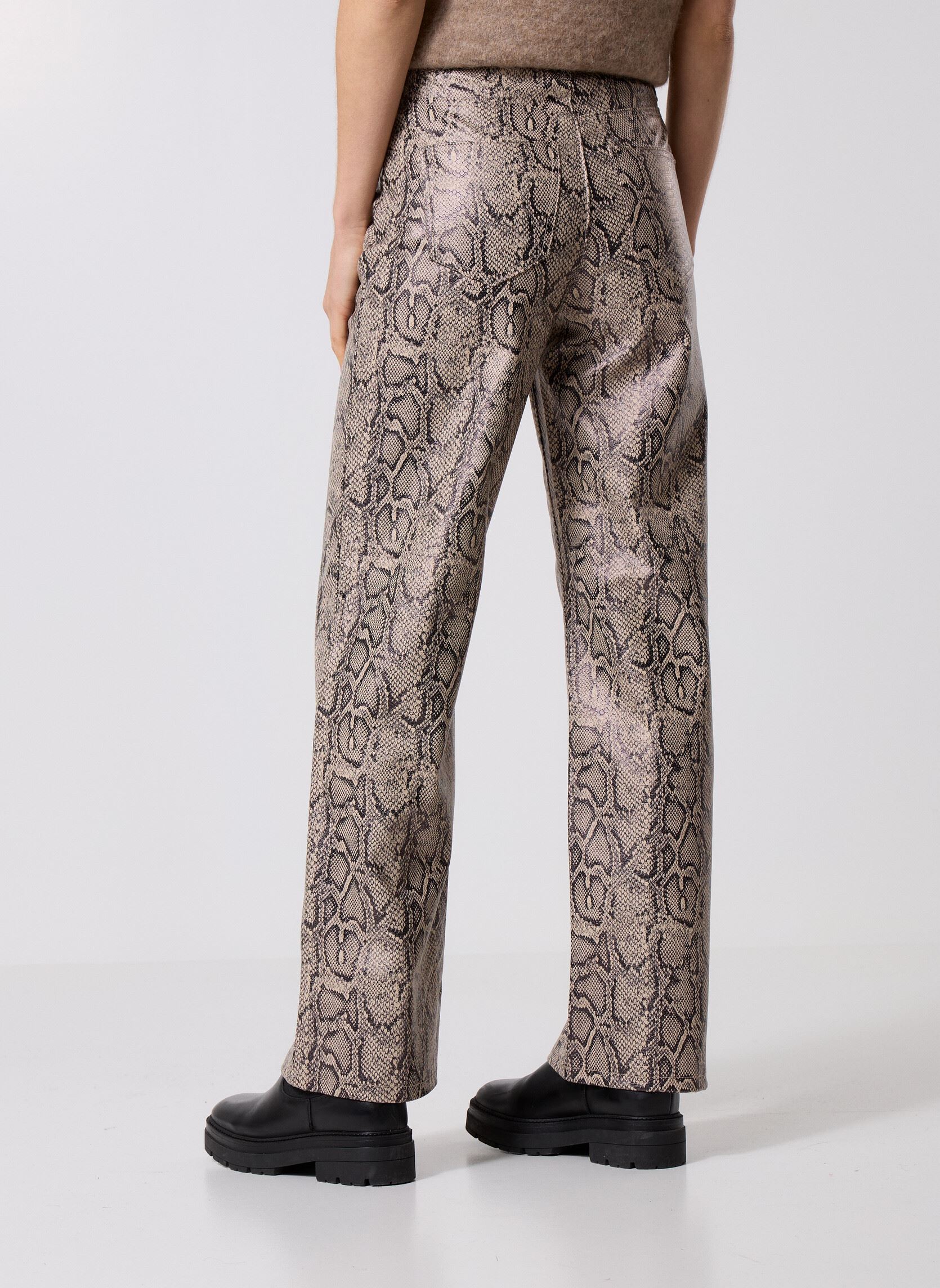 Weite Hosen VMTESSA HR WIDE PANTS PL AOP NOOS damen beige Vero Moda Weite Hosen VMTESSA HR WIDE PANTS PL AOP NOOS damen beige MOON ROCK