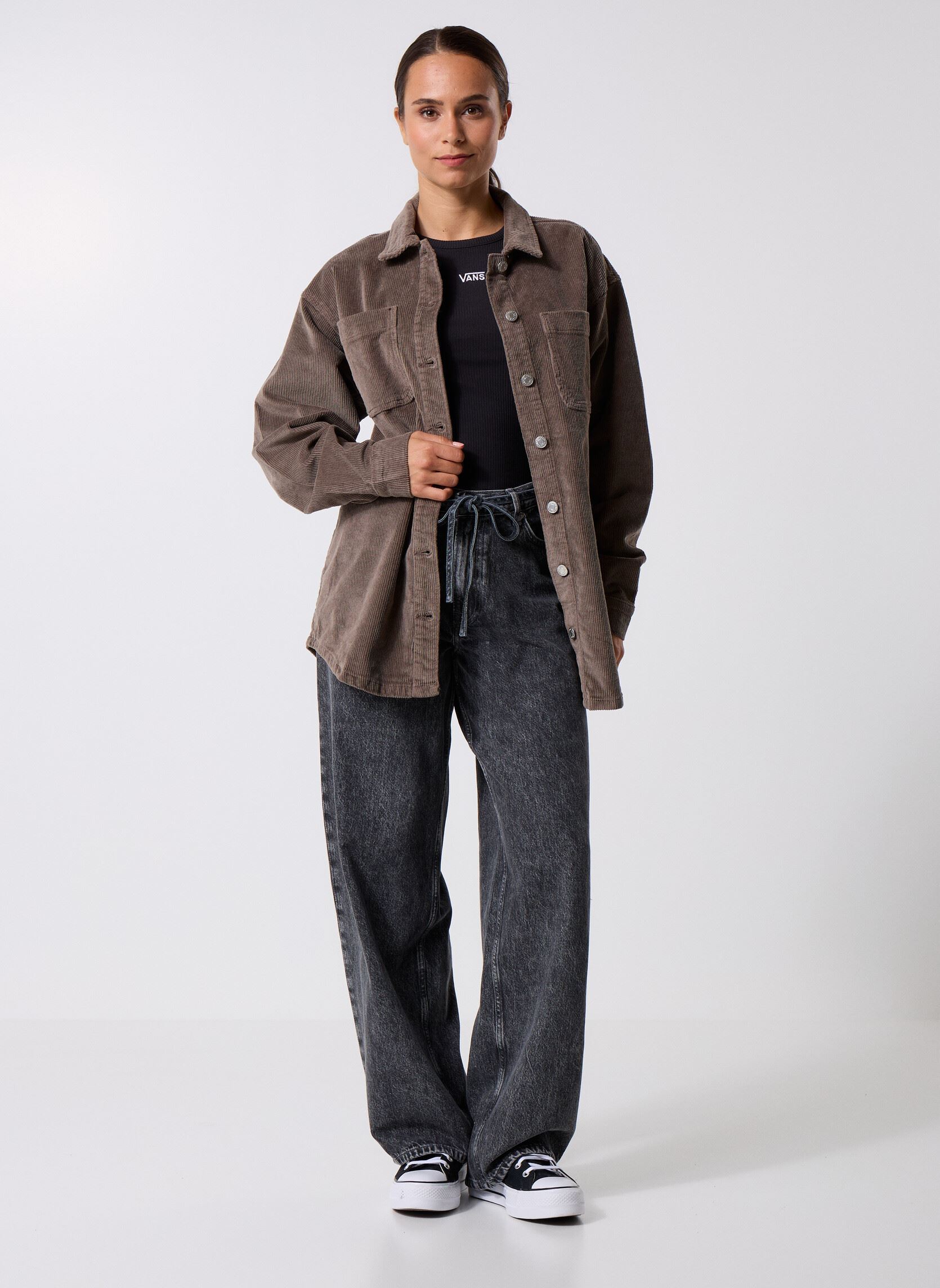 Vestes NMALVA L/S SHACKET COLORED CORDUROY NOOS femme marron Noisy May Vestes NMALVA L/S SHACKET COLORED CORDUROY NOOS femme marron morel