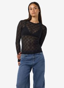 Tee-shirts manches longues NMJUDITH L/S LACE TOP NOOS femme noir Noisy May Tee-shirts manches longues NMJUDITH L/S LACE TOP NOOS femme noir Black