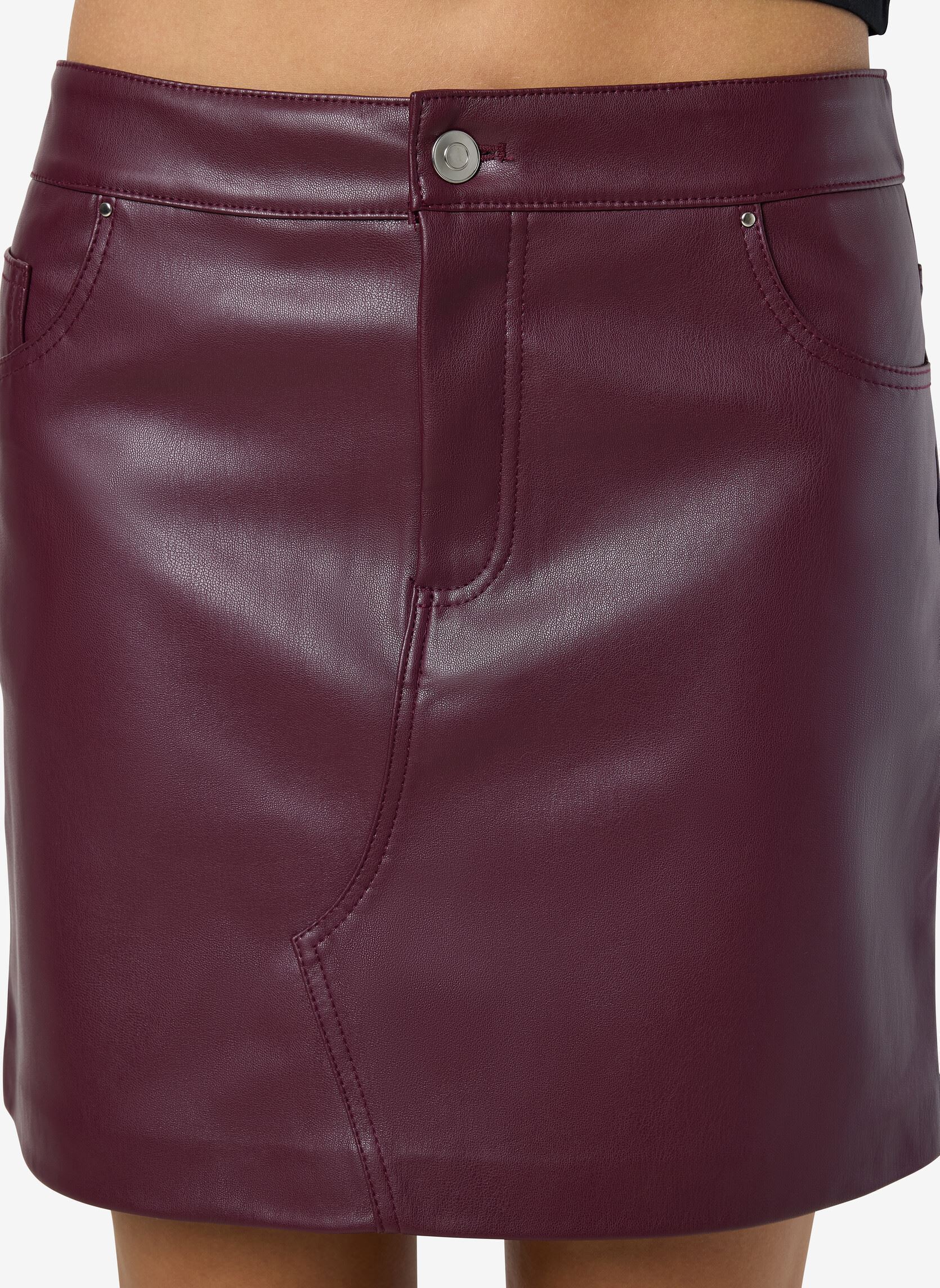 Gonne corte NMKATE NW PU SKIRT NOOS donna bordeaux Noisy May Gonne corte NMKATE NW PU SKIRT NOOS donna bordeaux Windsor wine