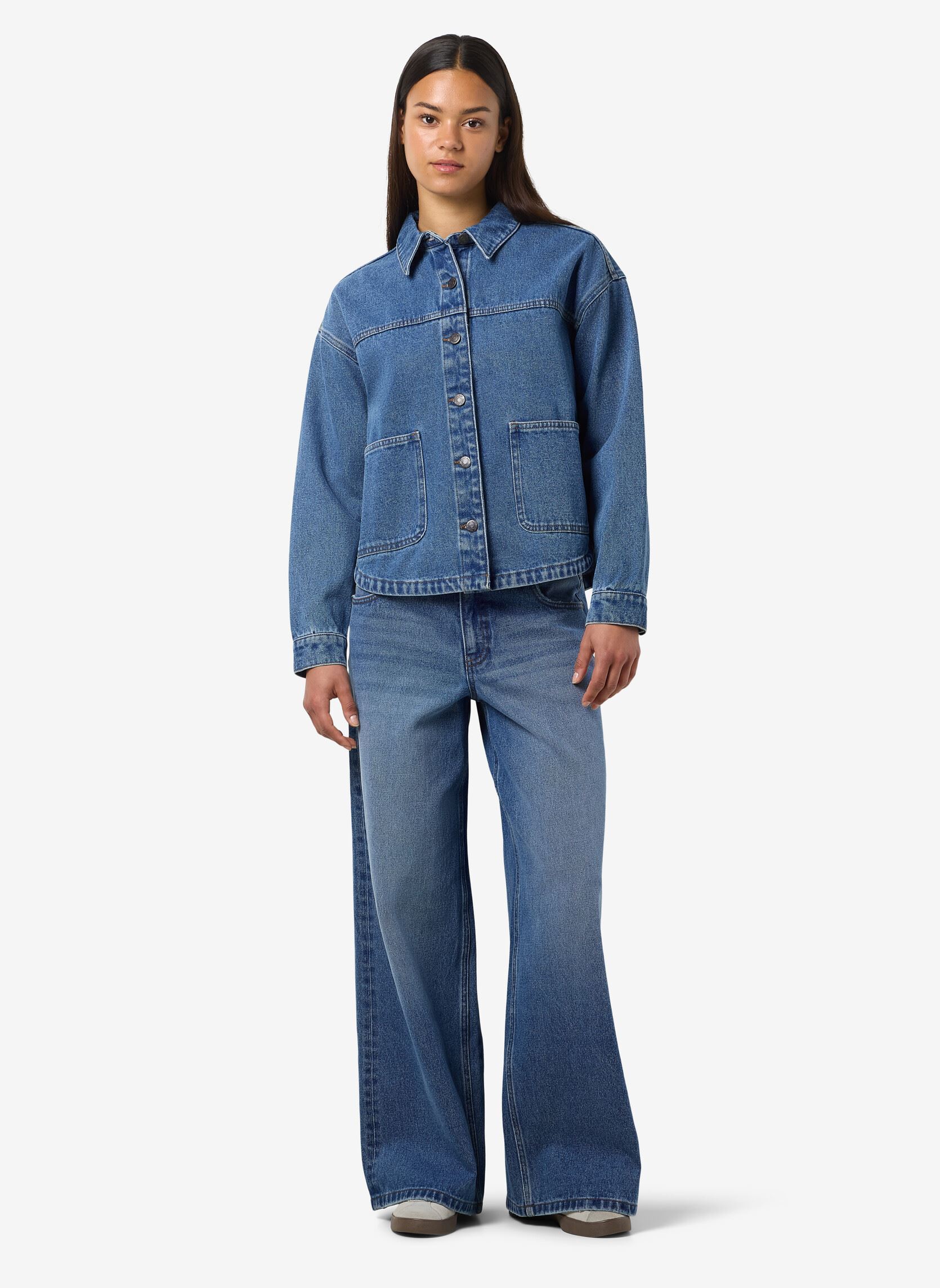 Vestes en jean NMKETTIE L/S REG DNM JCKET VI557MB NOOS femme bleu Noisy May Vestes en jean NMKETTIE L/S REG DNM JCKET VI557MB NOOS femme bleu Medium Blue Denim