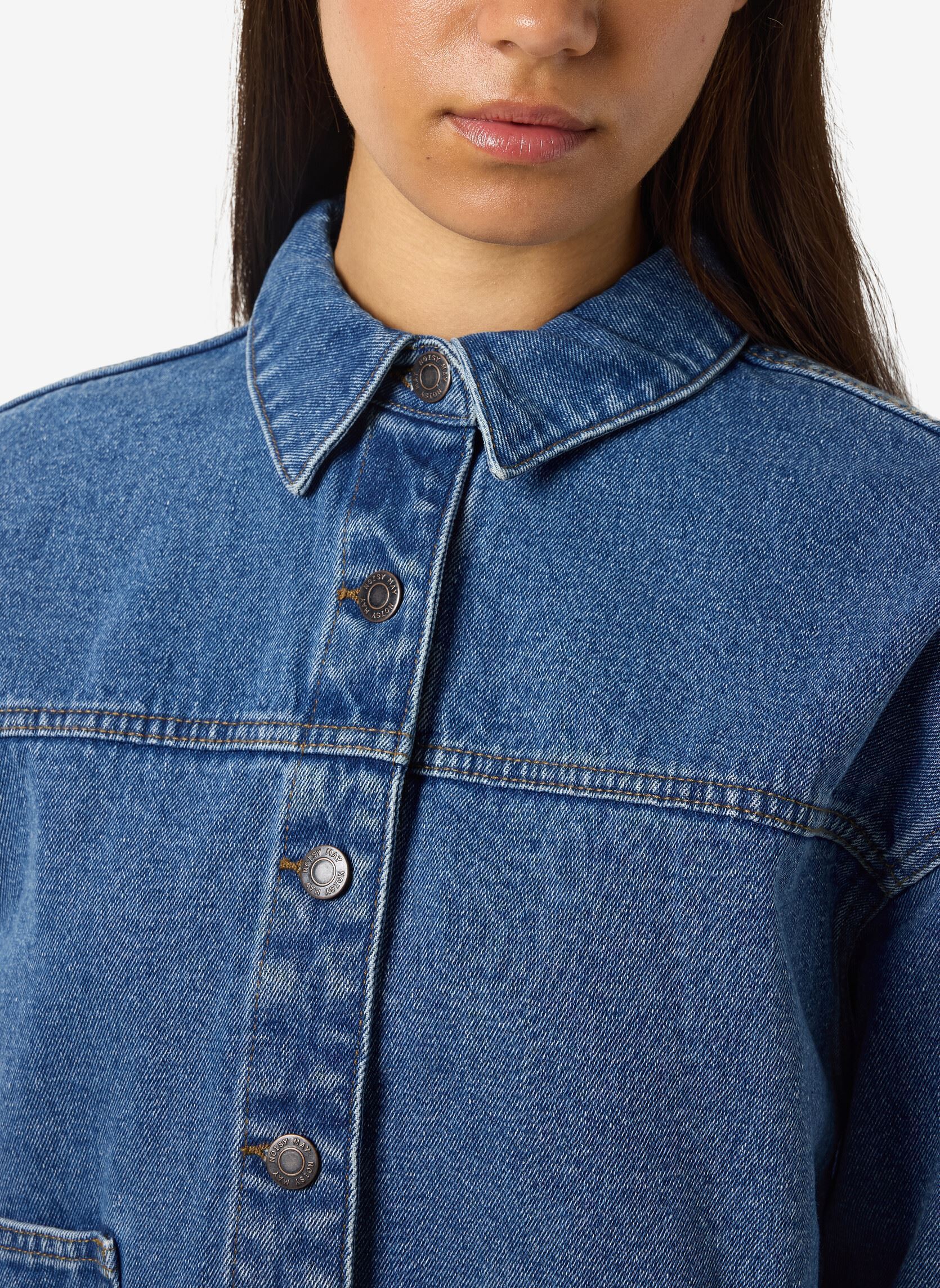 Vestes en jean NMKETTIE L/S REG DNM JCKET VI557MB NOOS femme bleu Noisy May Vestes en jean NMKETTIE L/S REG DNM JCKET VI557MB NOOS femme bleu Medium Blue Denim