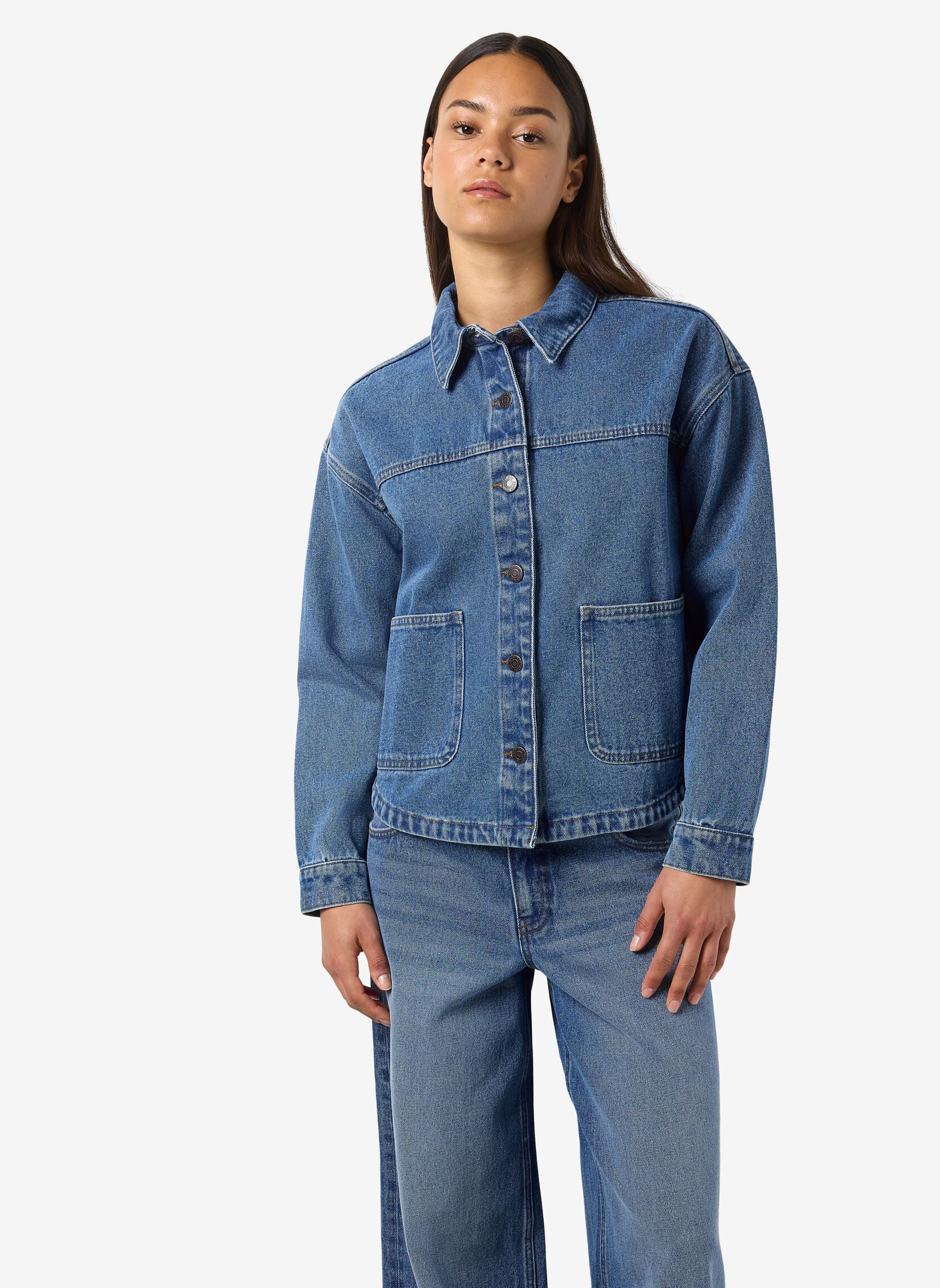 Vestes en jean NMKETTIE L/S REG DNM JCKET VI557MB NOOS femme bleu Noisy May Vestes en jean NMKETTIE L/S REG DNM JCKET VI557MB NOOS femme bleu Medium Blue Denim