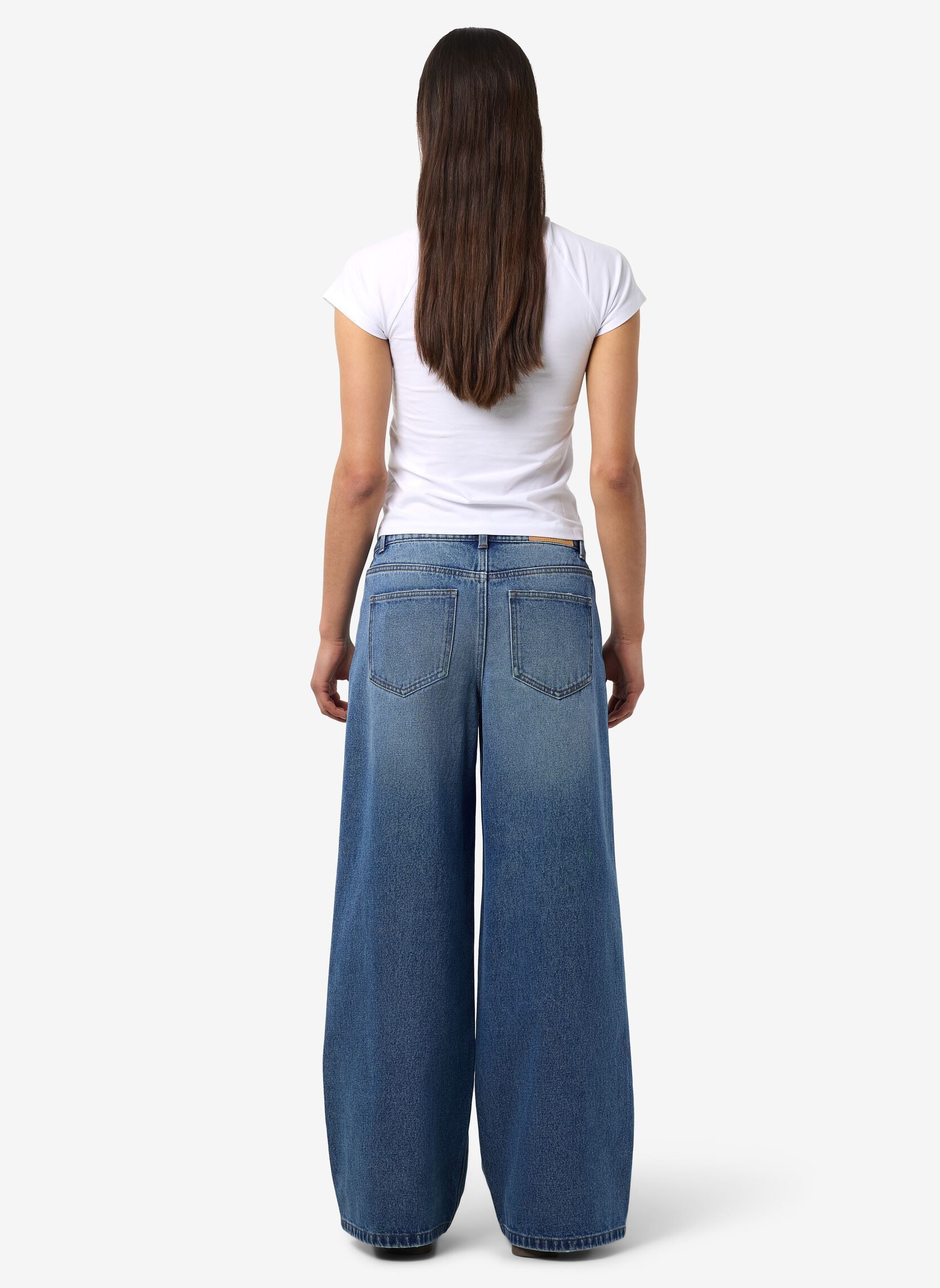 Jeans large NMKETTIE NW WIDE LEG JEANS VI557MB NOOS femme bleu Noisy May Jeans large NMKETTIE NW WIDE LEG JEANS VI557MB NOOS femme bleu Medium Blue Denim